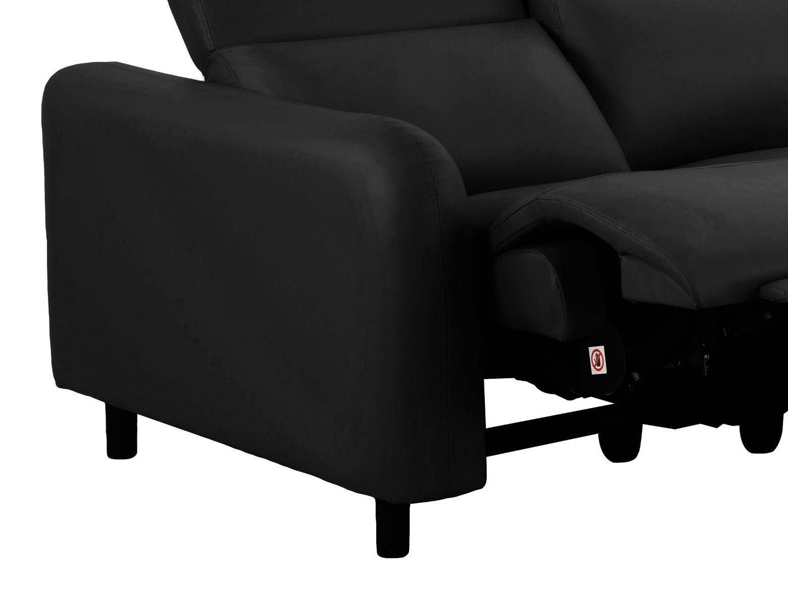 Canapea recliner Revbena 102 (Negru)