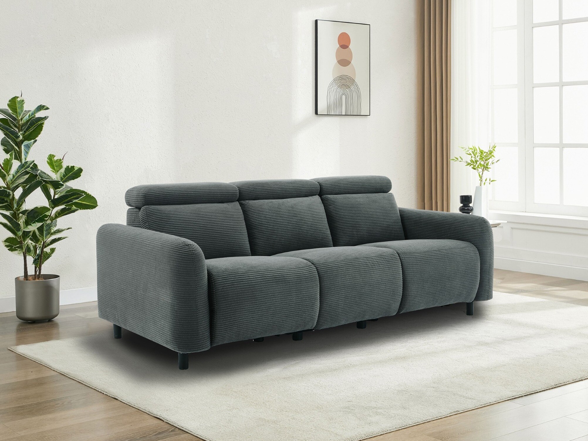Canapea recliner Revbena 106 (Antracit)