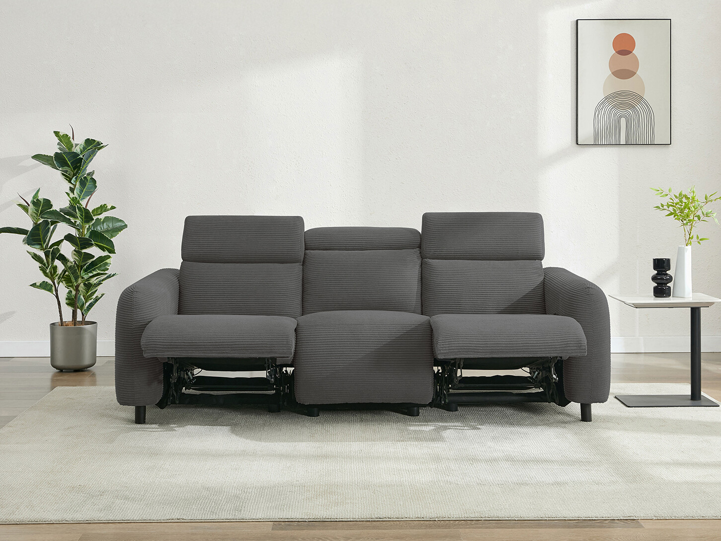 Canapea recliner Revbena 106 (Antracit)
