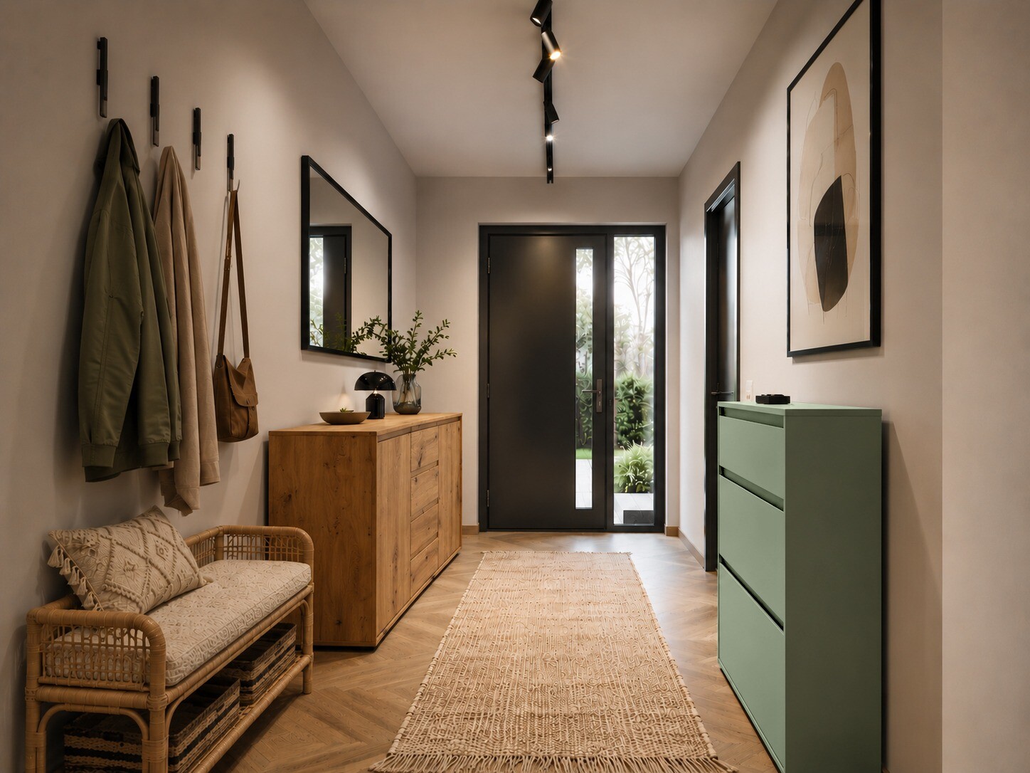 Dulap pantofi Torfiou 100 (Verde)