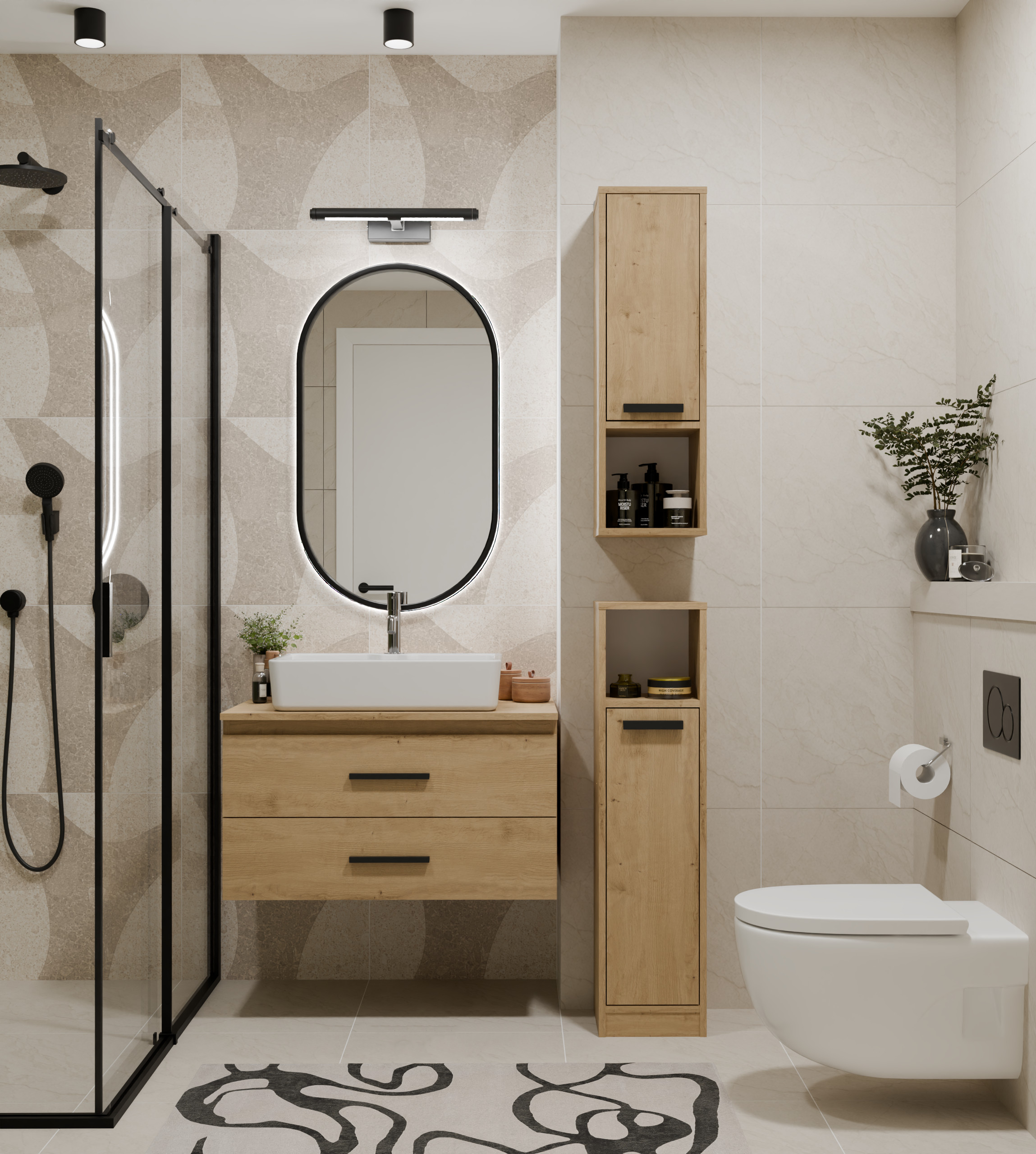 Baie raft Mandeville 381 (Stejar artizan)