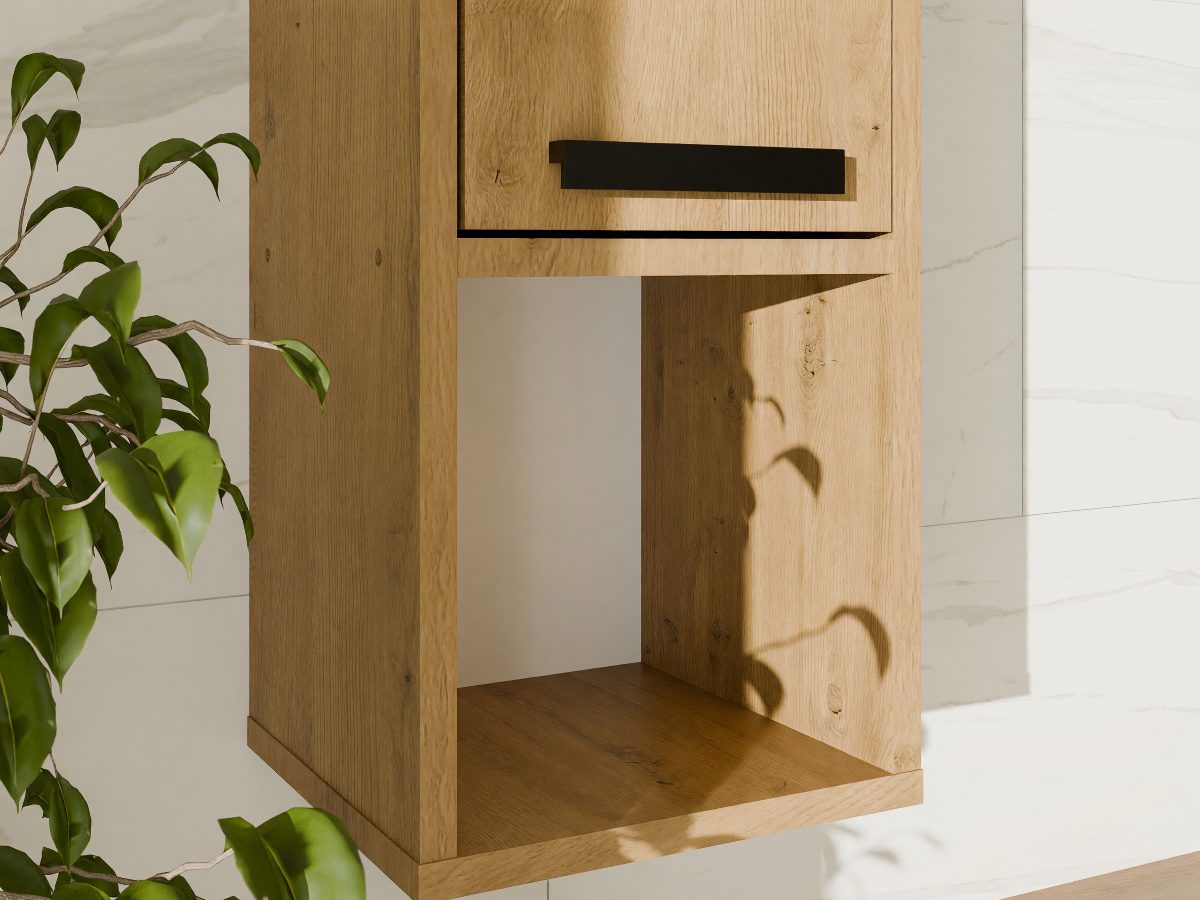 Cabinet de baie suspendat Mandeville 382 (Stejar artizan)