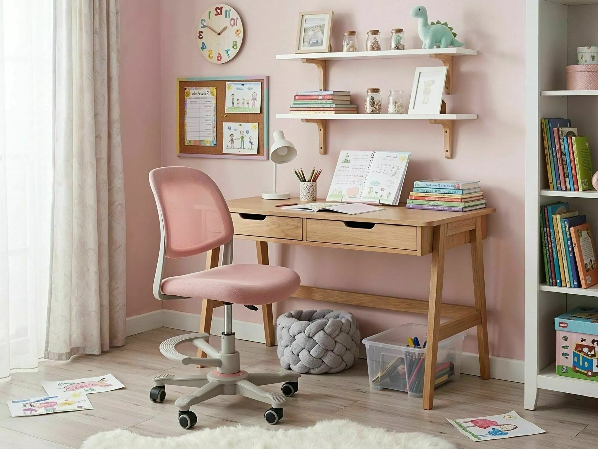Scaun pentru copii Detroit 1037 (Roze)