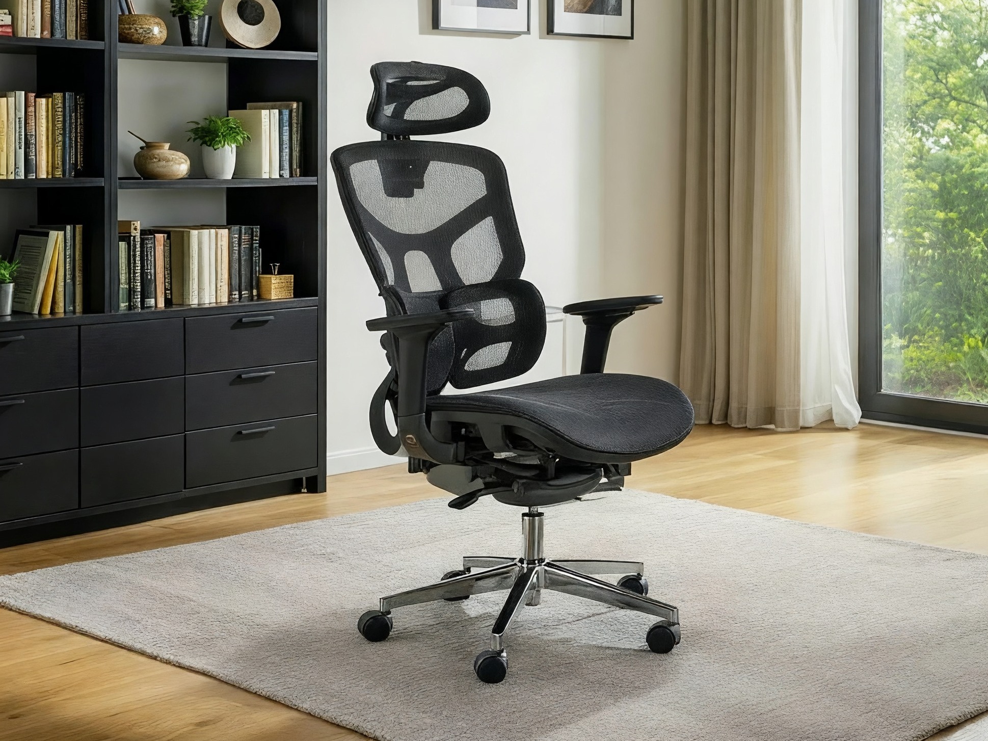 Scaun de birou Detroit 1038 (Negru)