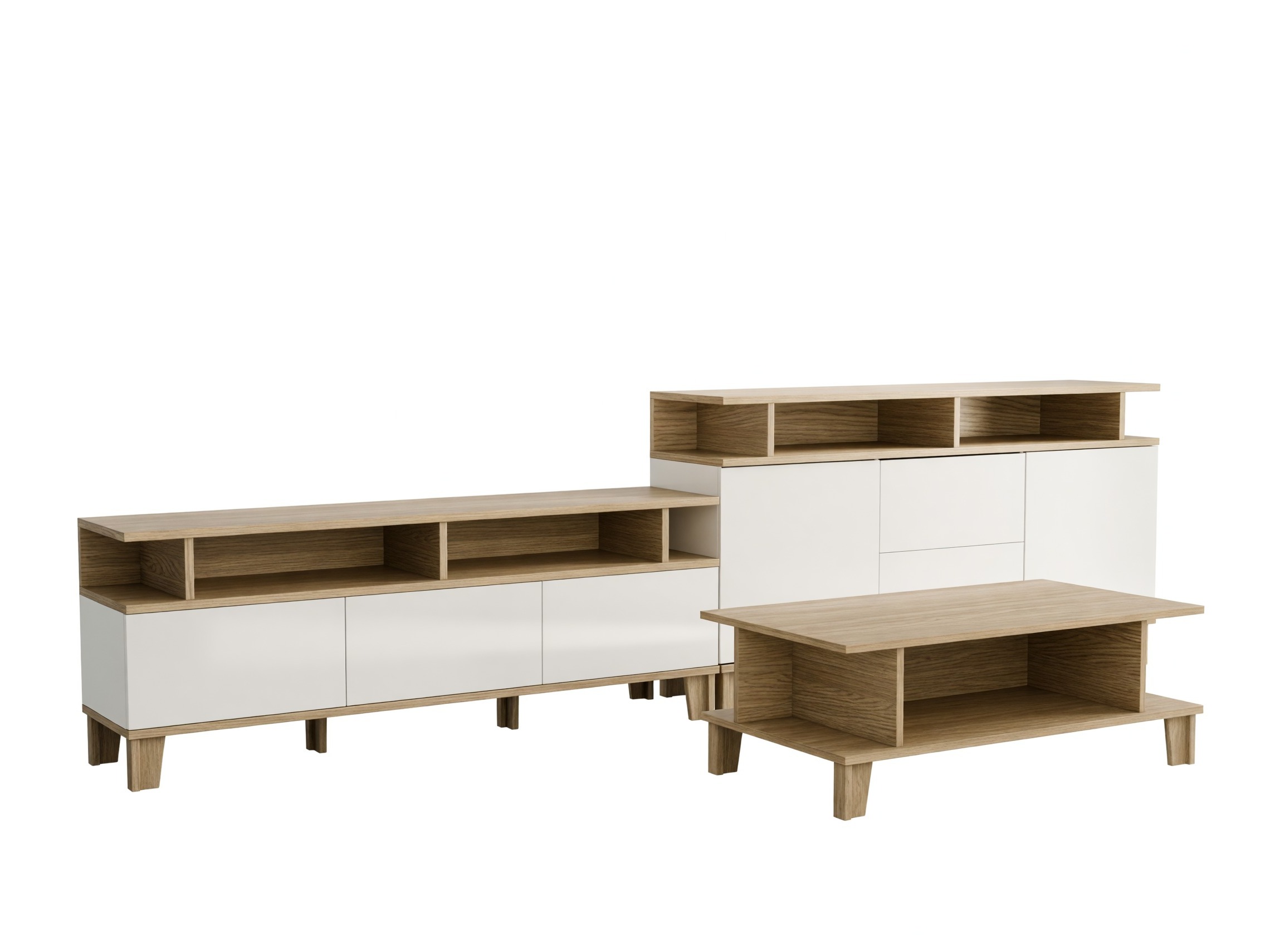 Set de living Evarveru 108 (Mat alb)