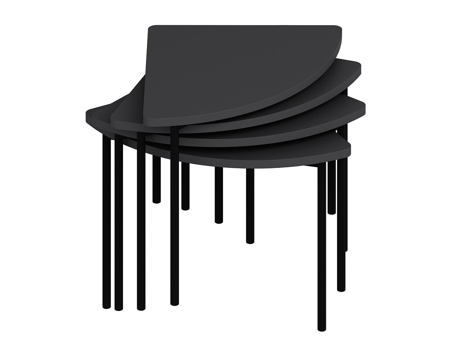 Set de măsuțe de cafea Kailua 2836 (Antracit)