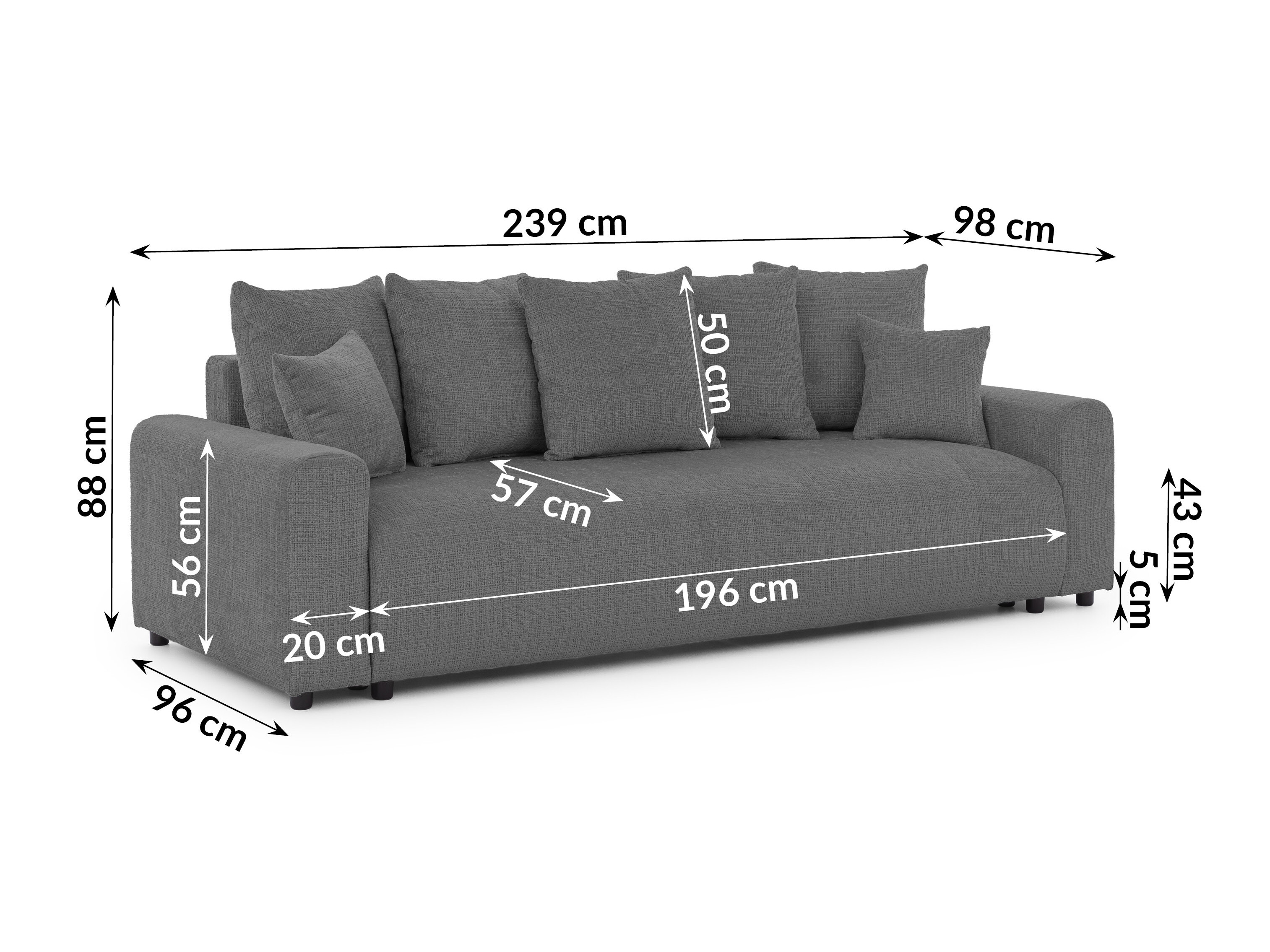 Canapea extensibilă Rocklin 219 (Cremona 24)