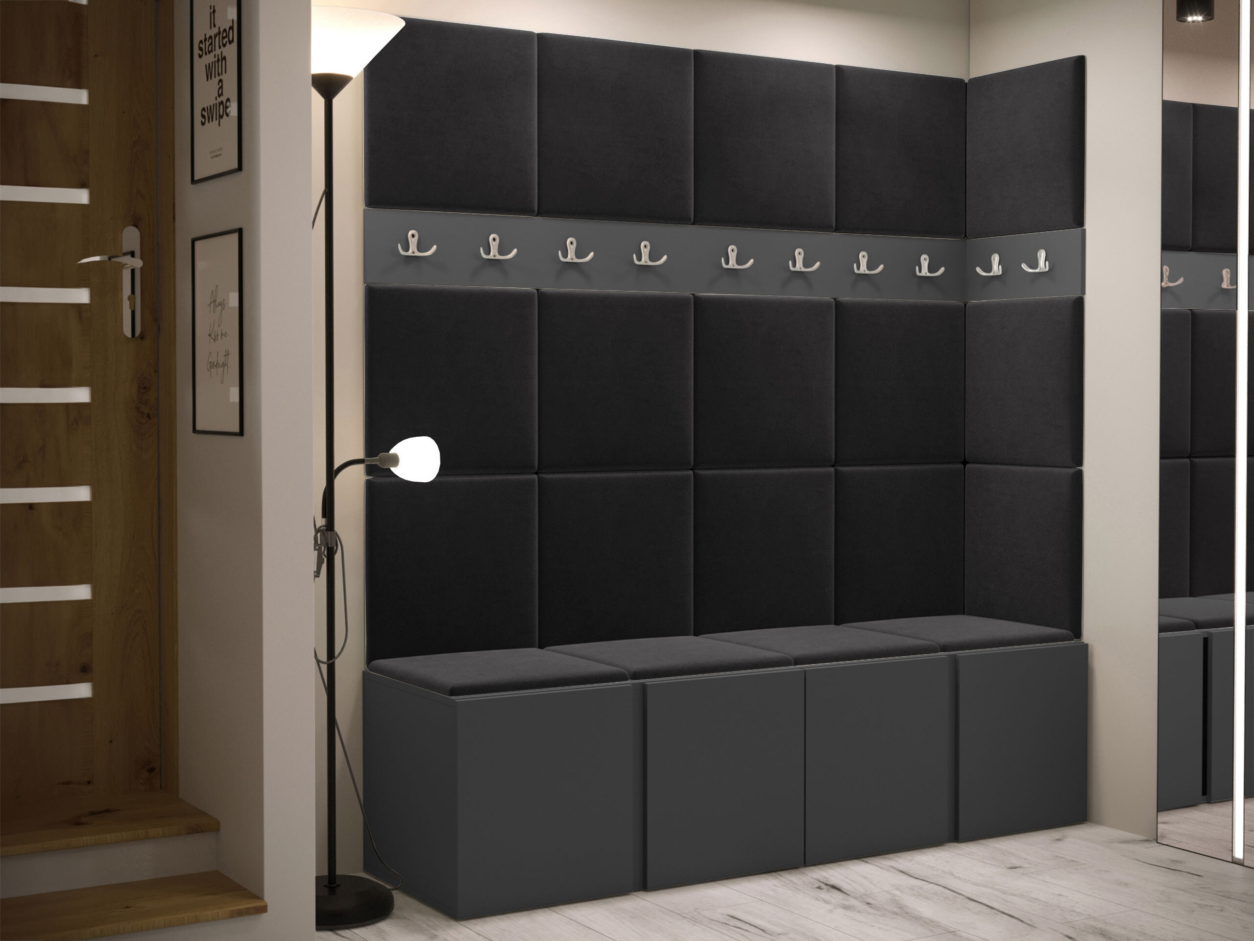 Set de hol Pinis II (Grafit)