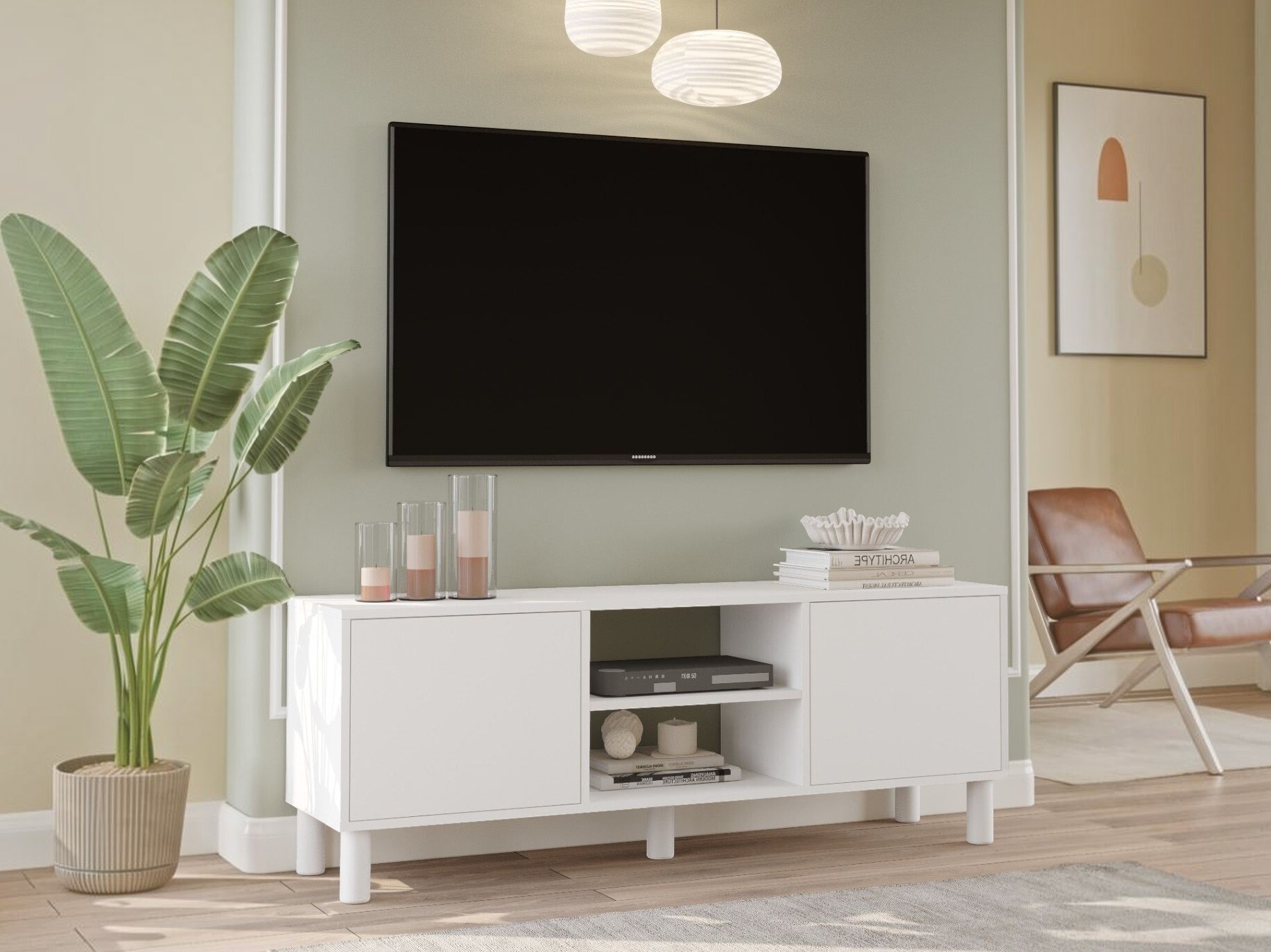 Comodă TV Kailua 2841 (Alb)