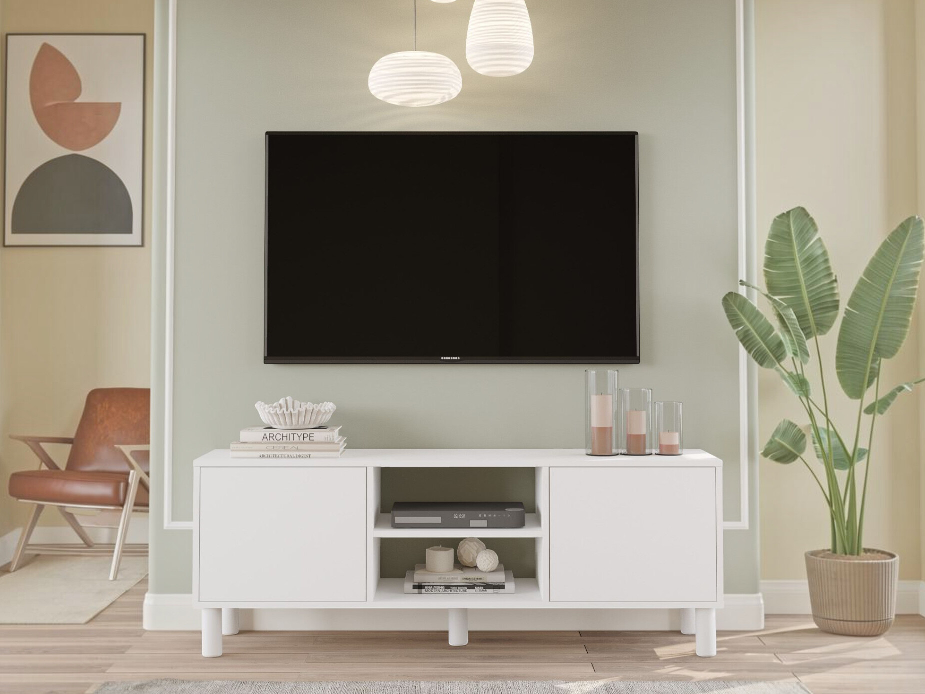 Comodă TV Kailua 2841 (Alb)