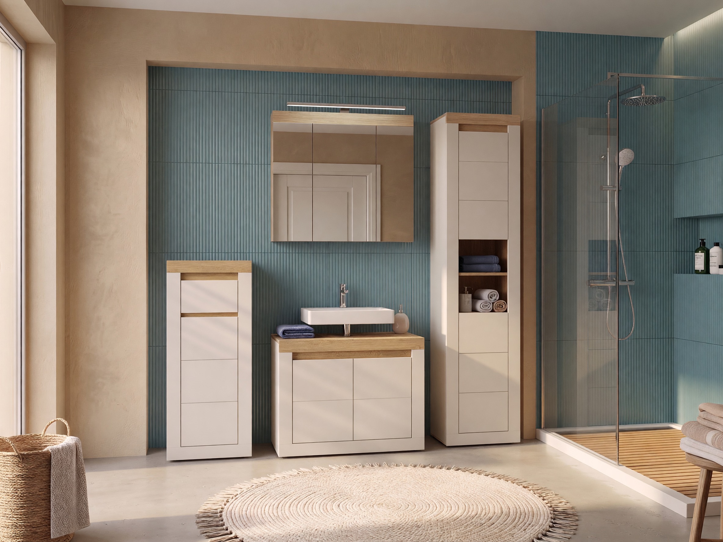 Cabinet de baie neancorat Ophtola 124