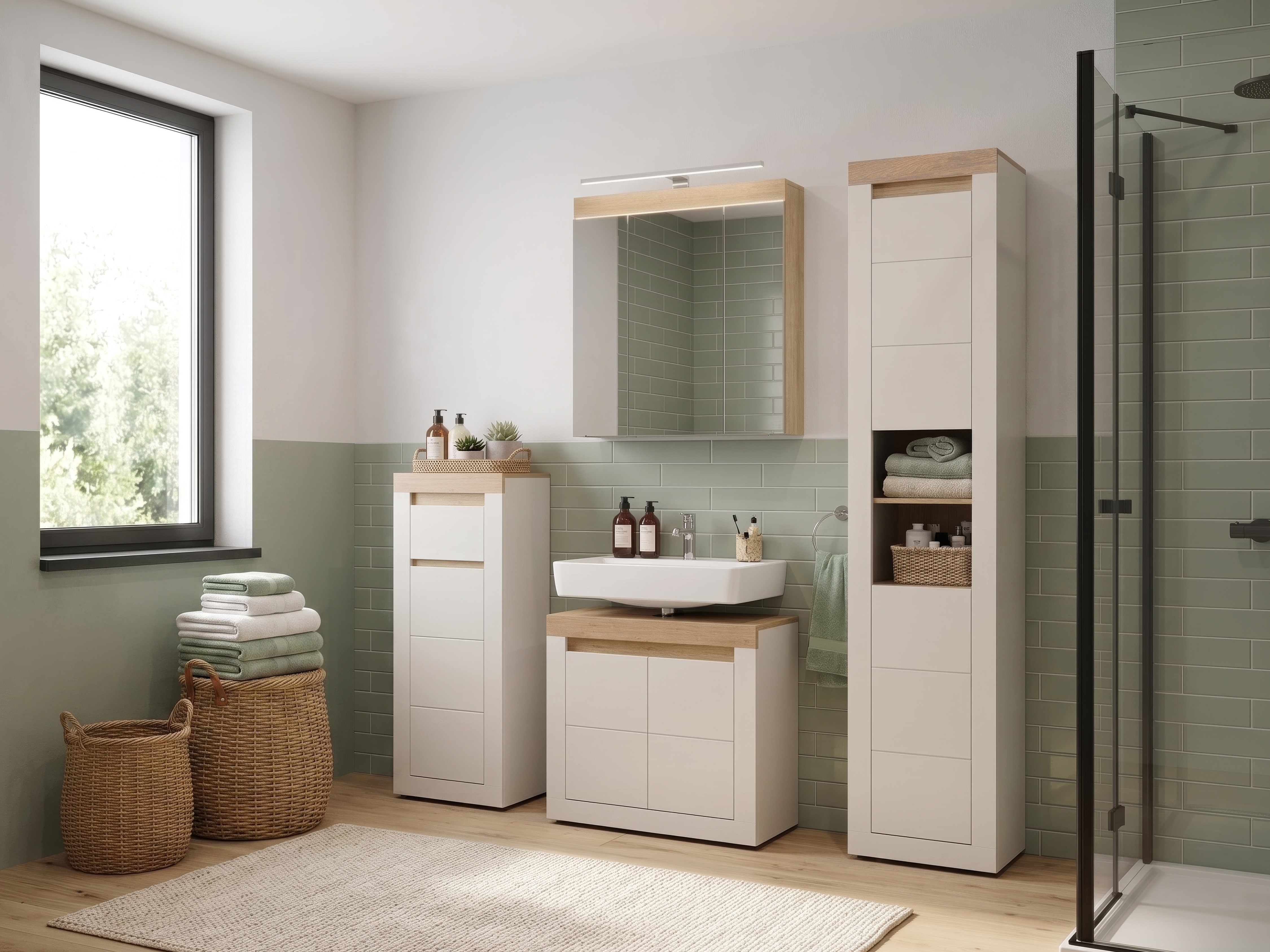 Cabinet de baie neancorat Ophtola 125