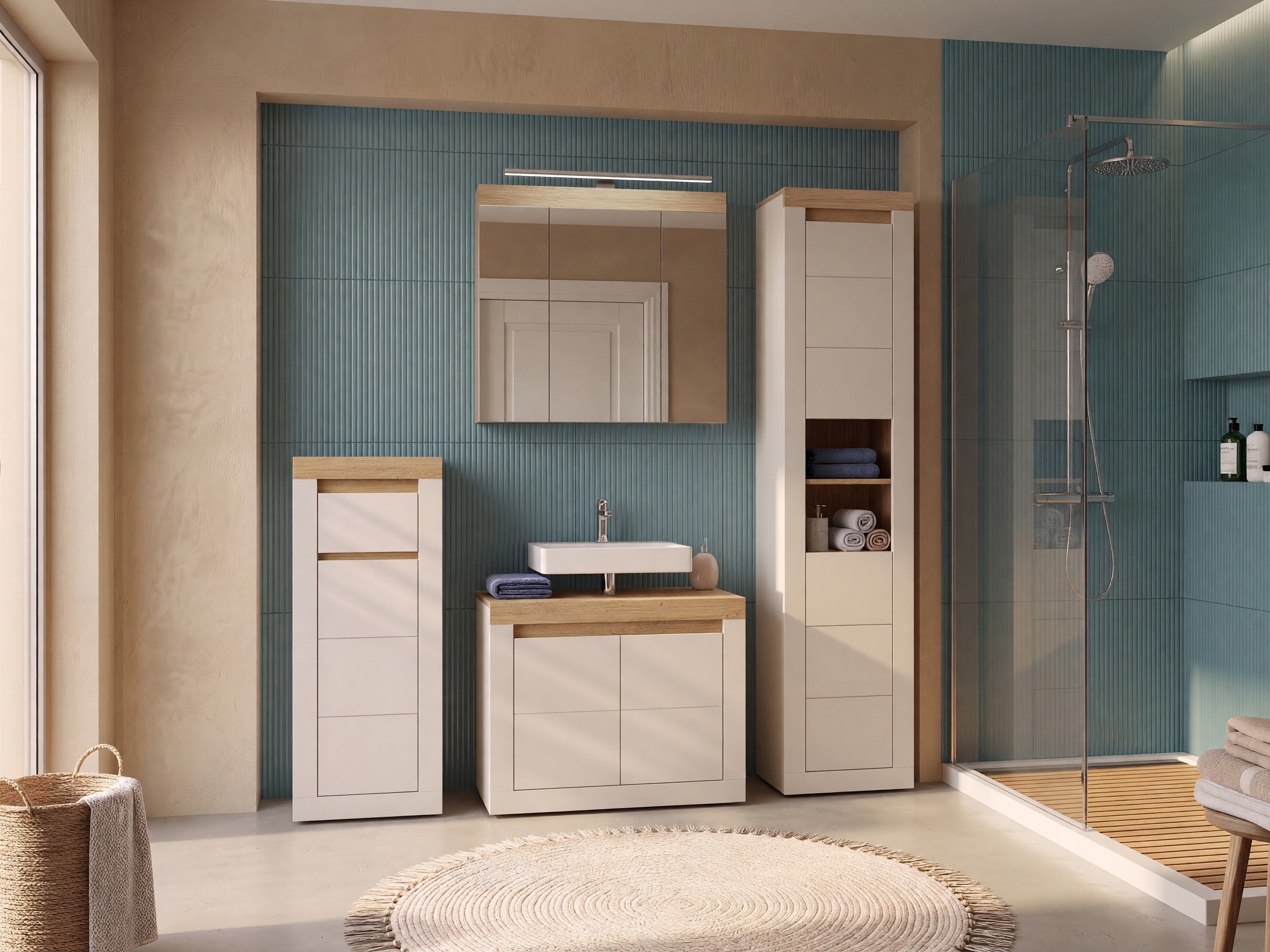 Cabinet de baie neancorat Ophtola 125