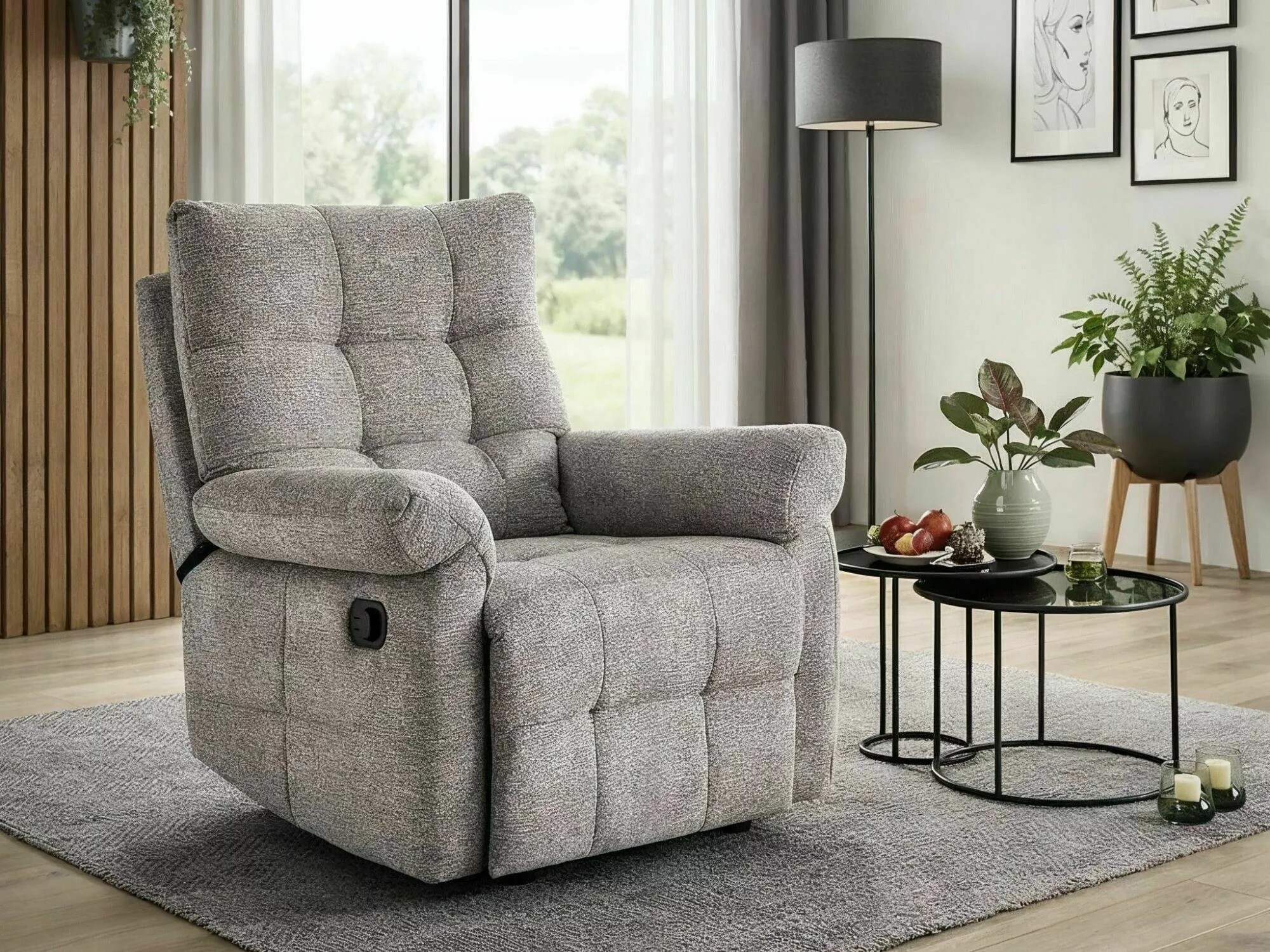 Fotoliu recliner Detroit 1041 (Raven 07)