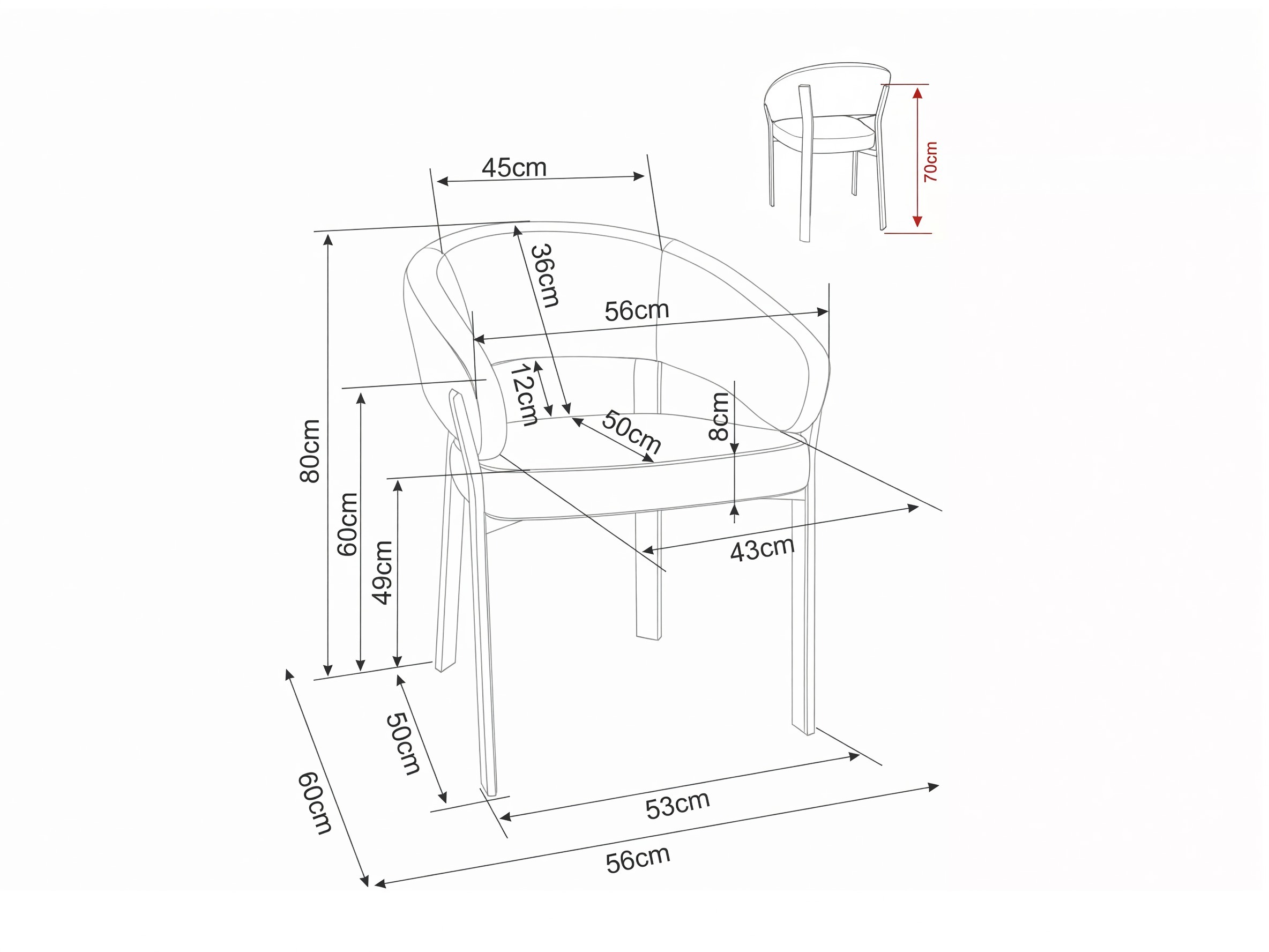 Scaun Detroit 1047 (Bej deschis)