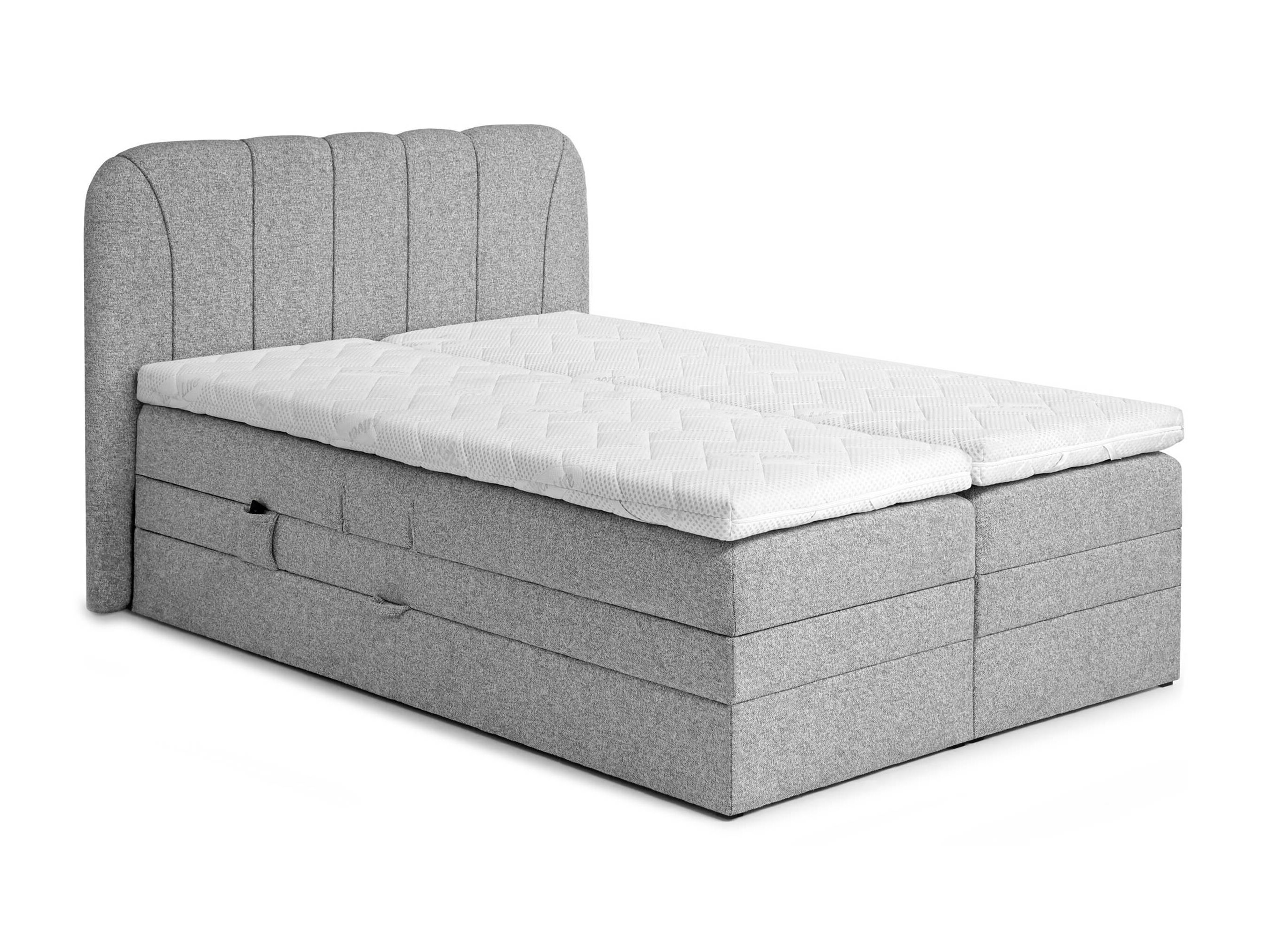 Pat boxspring Norman 127 (Gri)