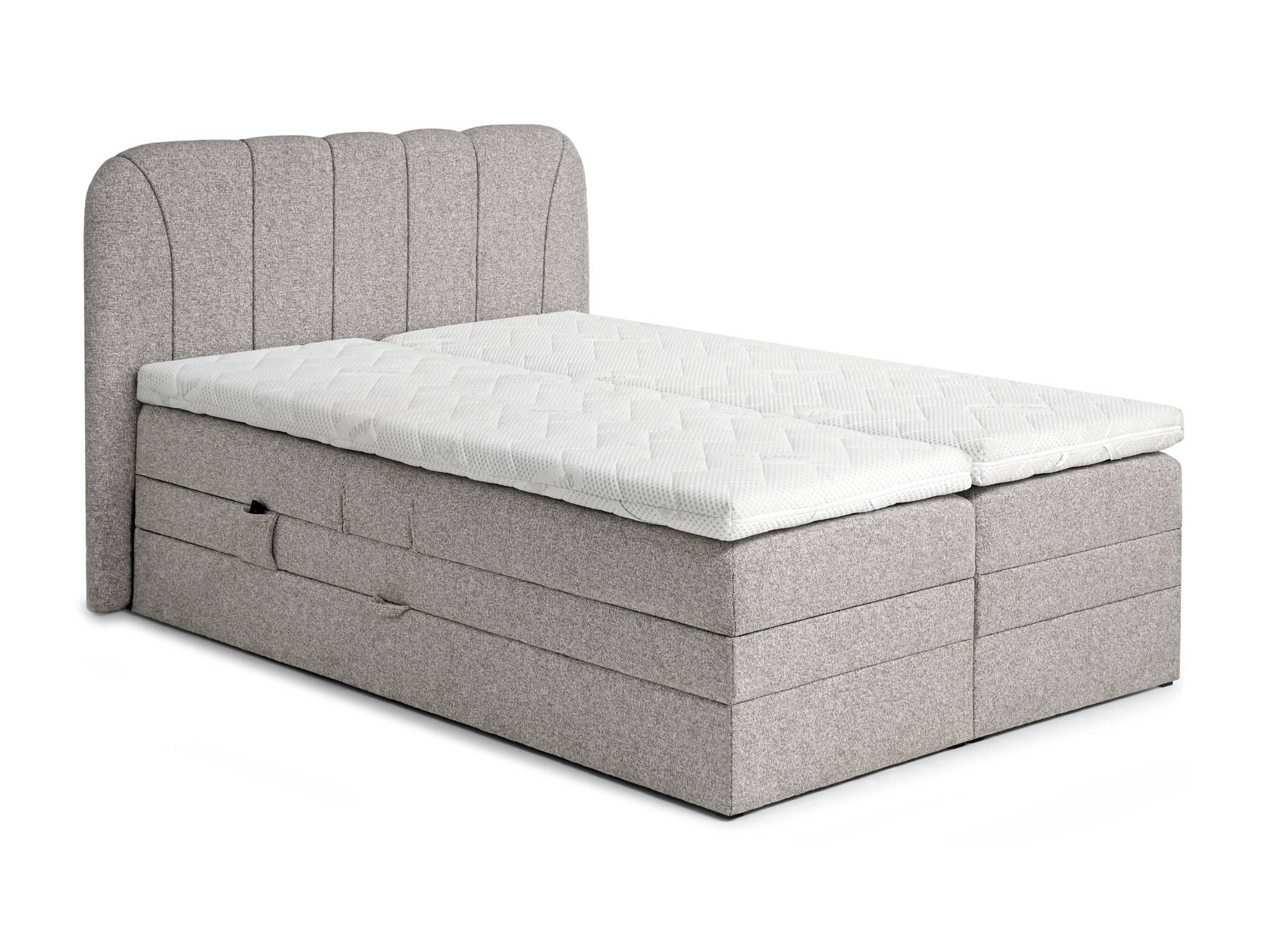 Pat boxspring Norman 127 (Maro gri)
