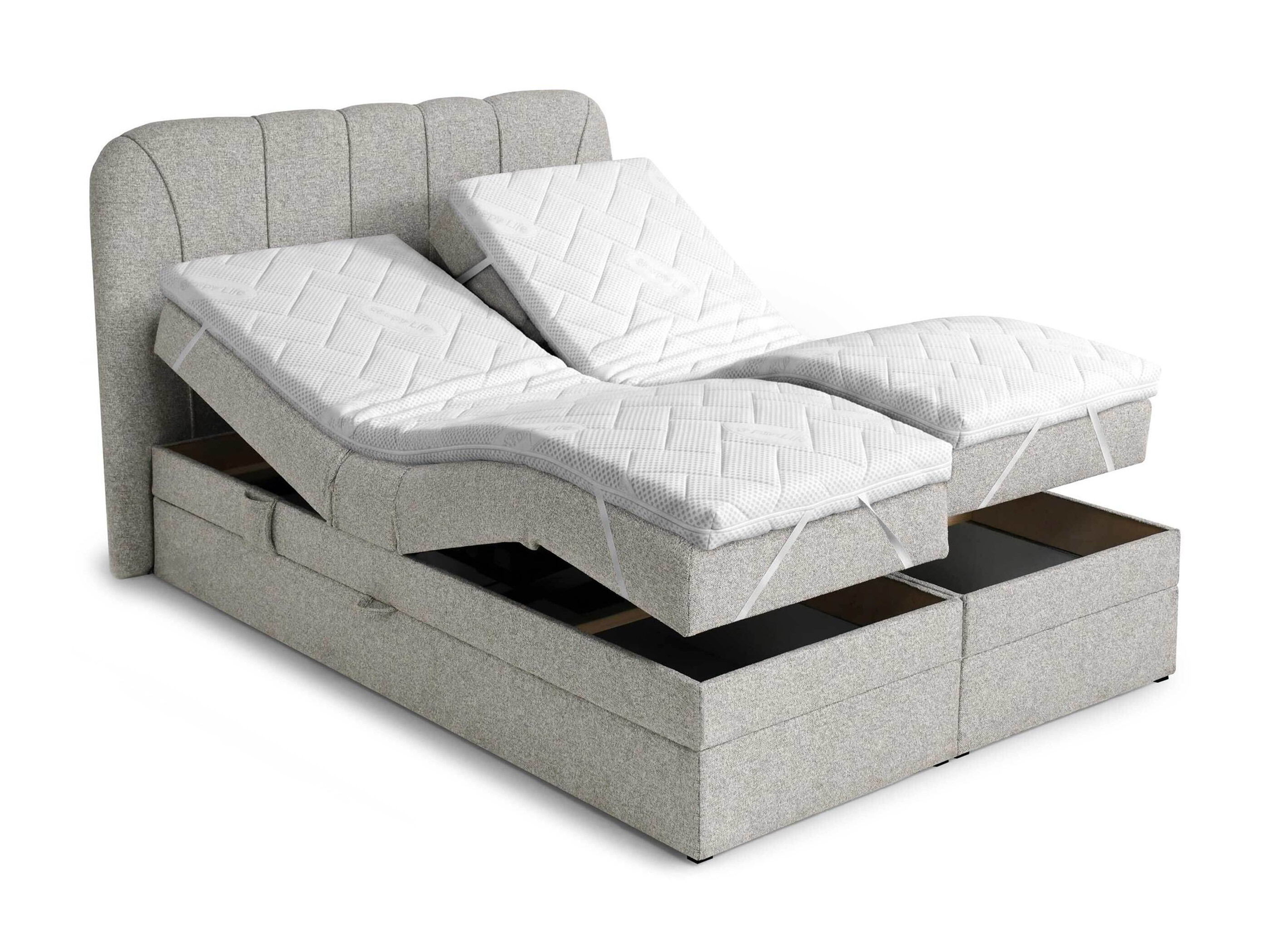 Pat boxspring Norman 127 (Gri)
