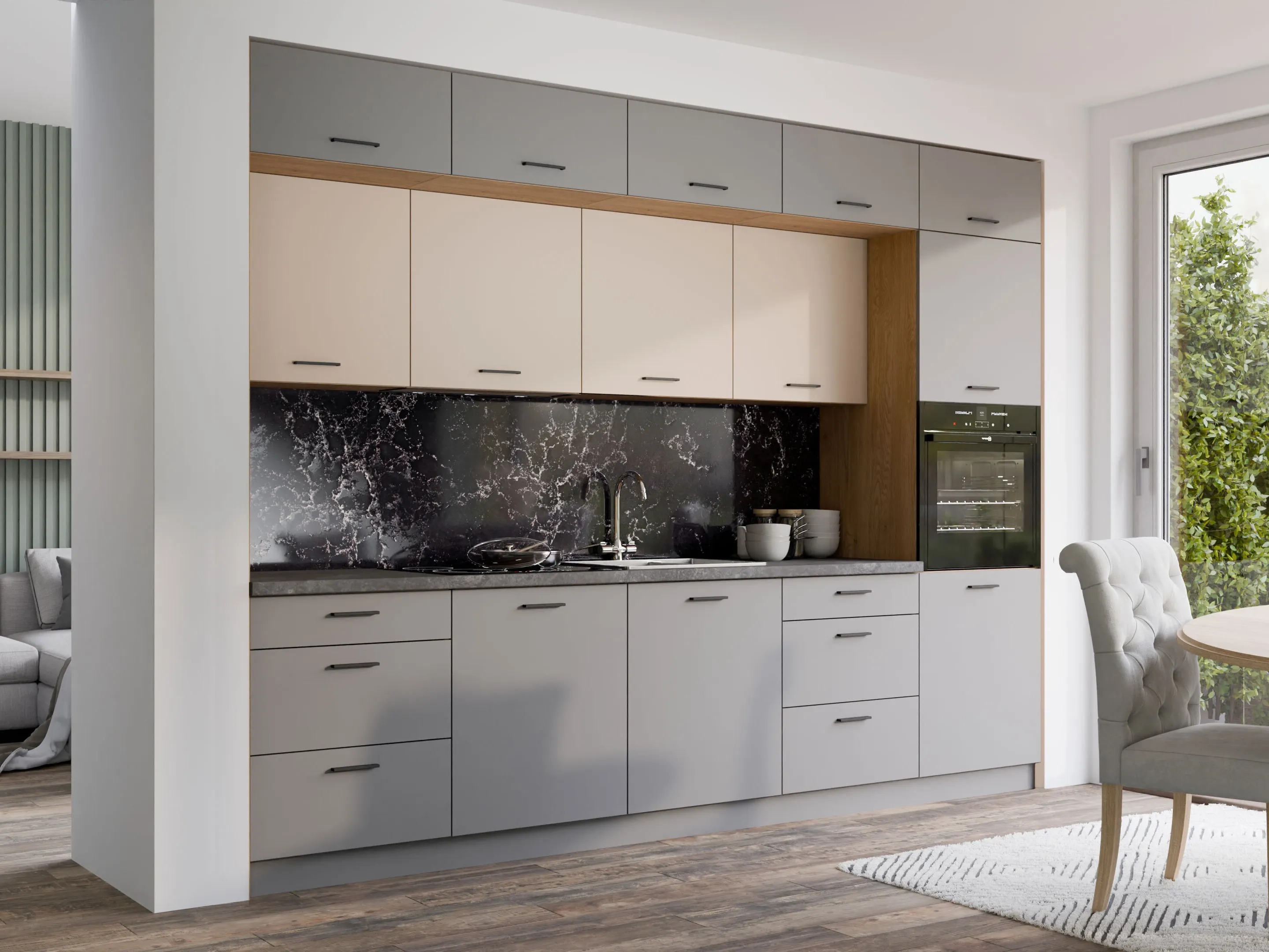 Set de bucătărie modular Ati Cashmere Grey 100