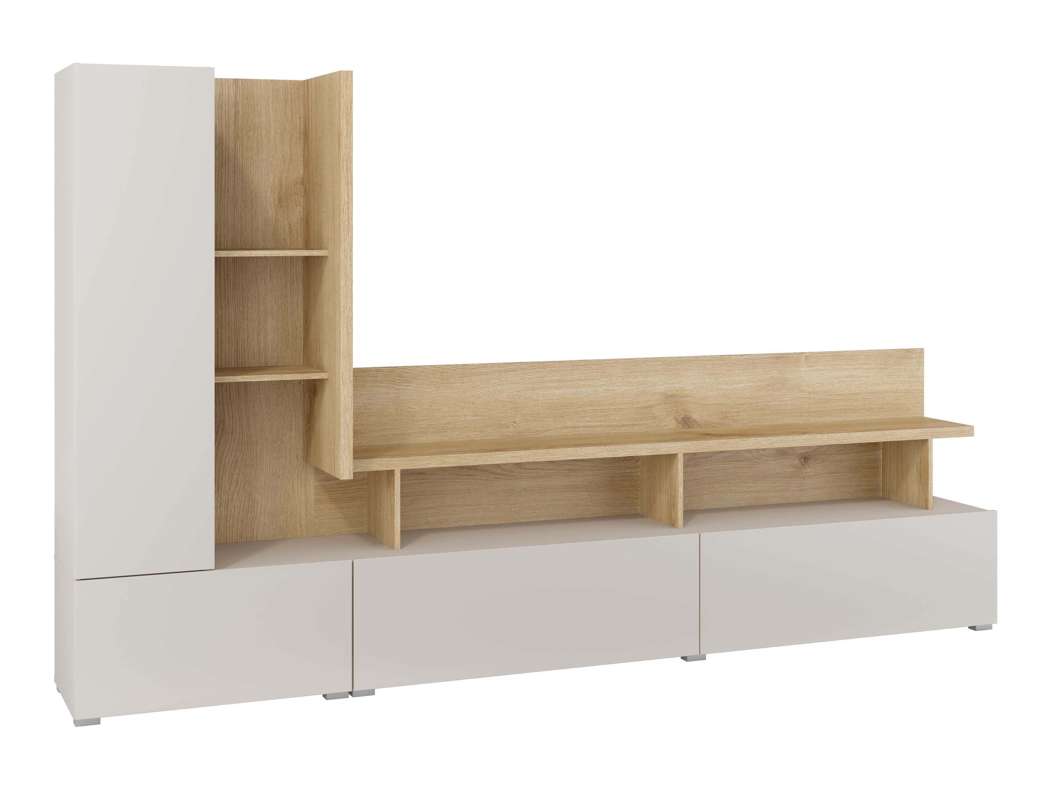 Set de living Virvele 101 (Cașmir + Stejar deschis)