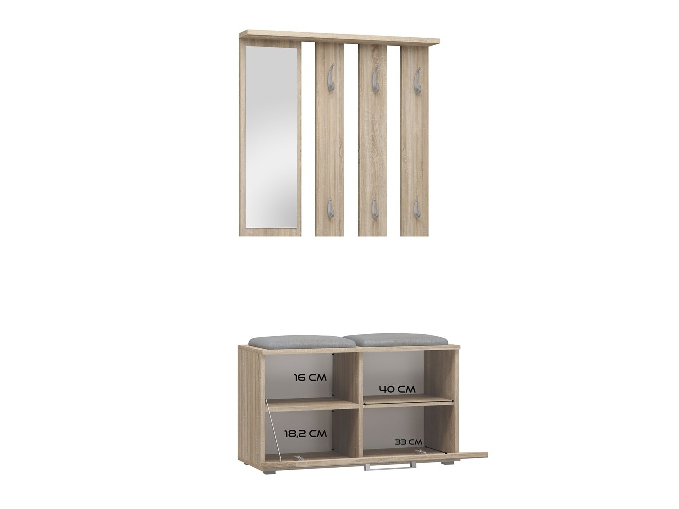 Set de hol Mandeville 396 (Stejar Sonoma)
