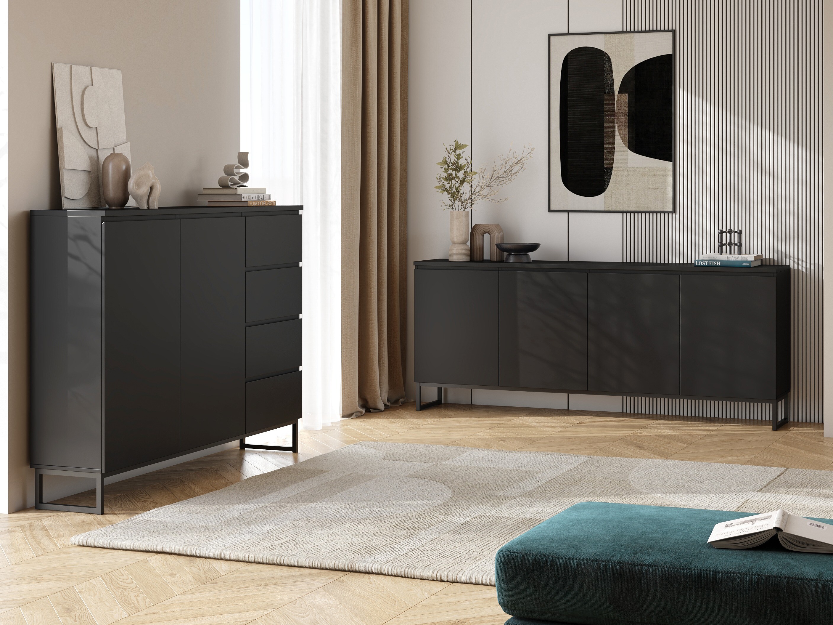Bufet Velsora 100 (Negru)