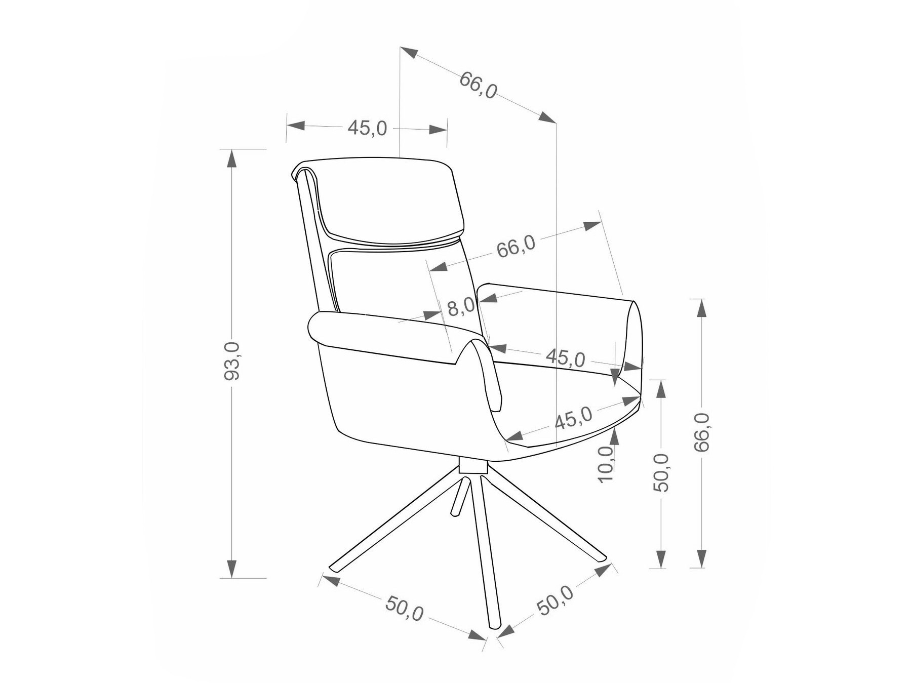 Scaun Houston 2205 (Baltimore 05 + Negru)