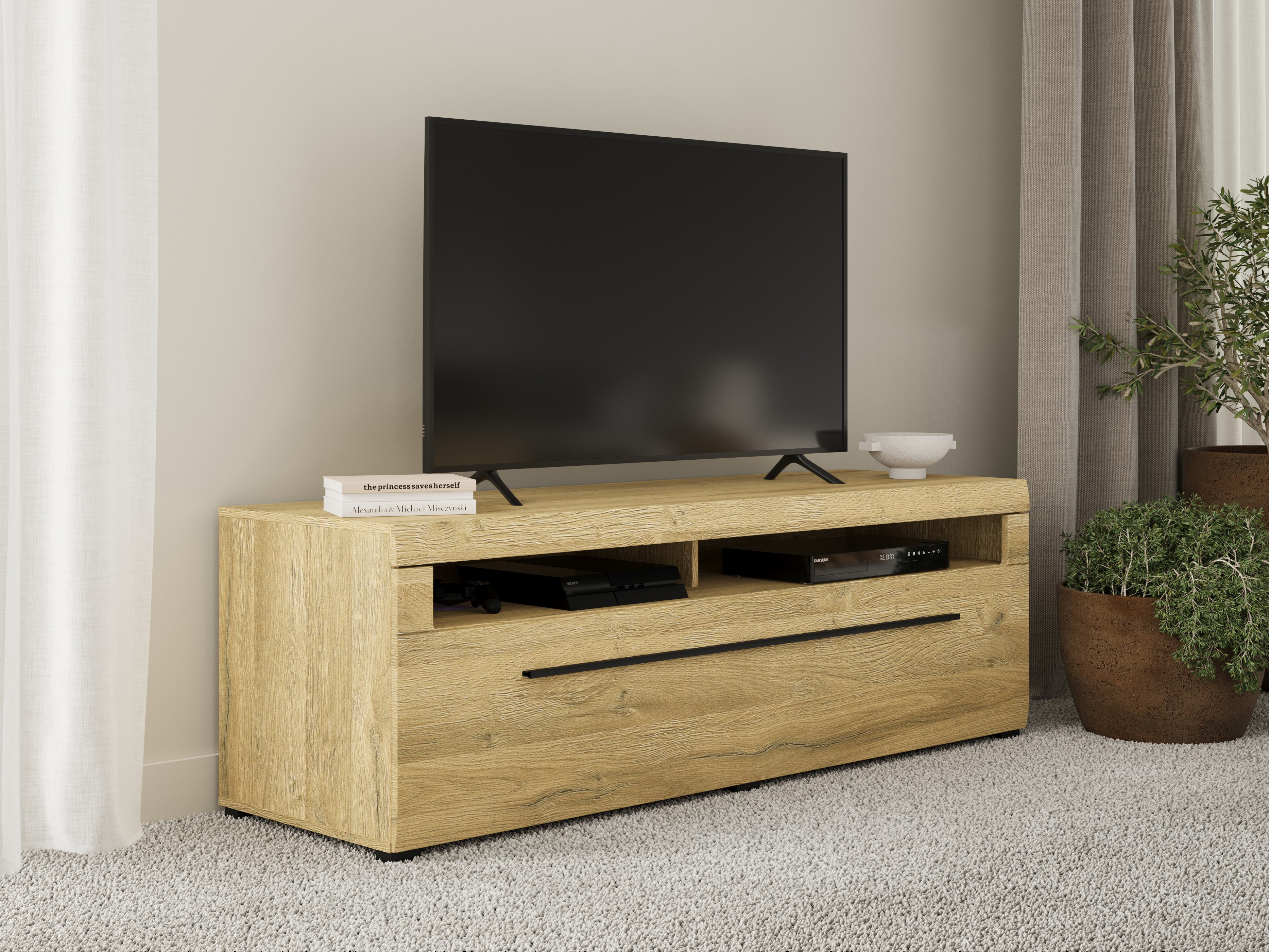 Comodă TV Ophsalu 104 (Stejar Grandson)