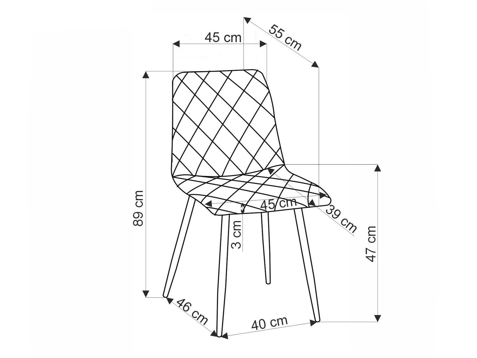 Scaun Houston 1731 (Negru)