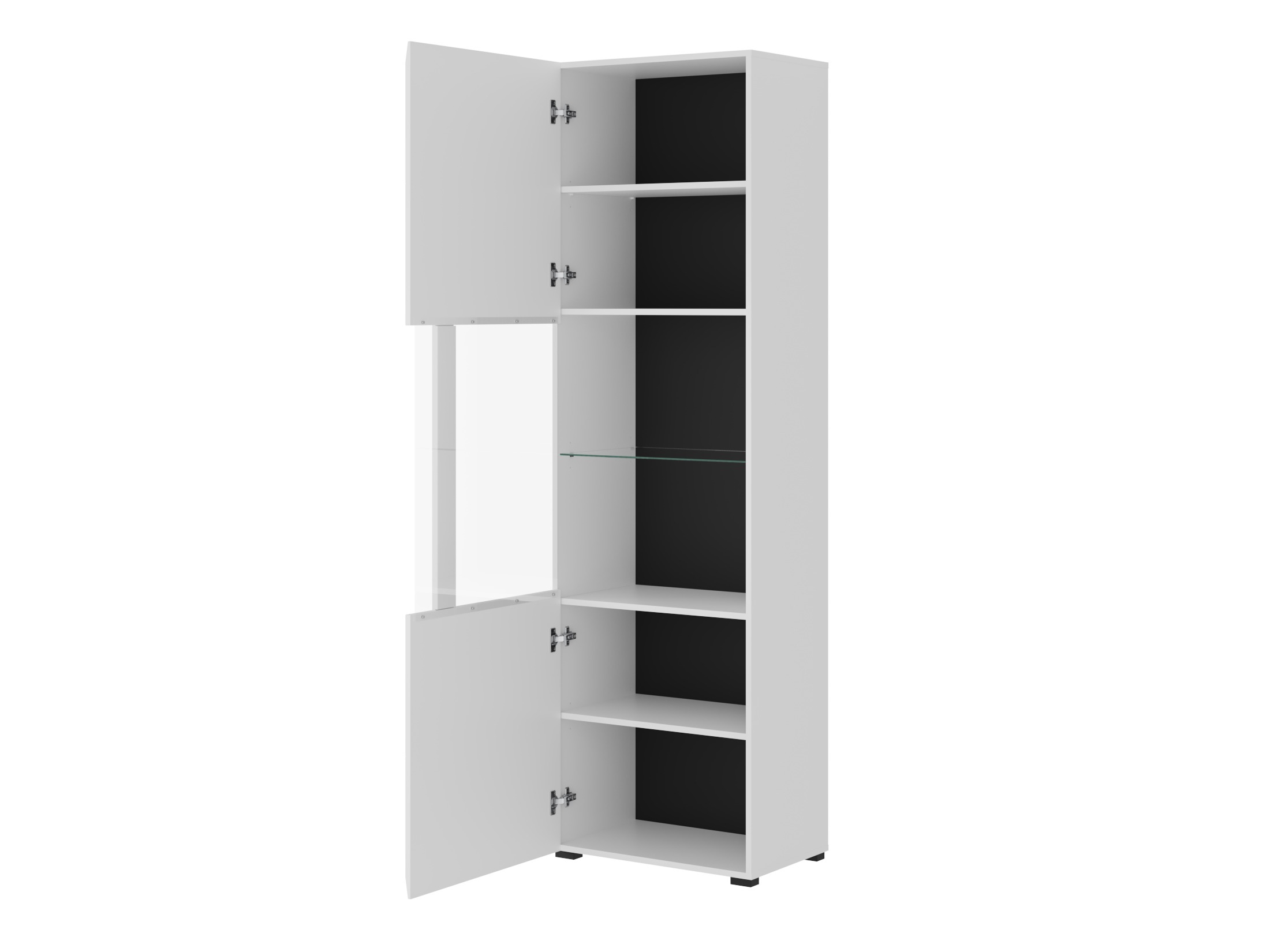 Set de living Ophsalu 111 (Alb + Alb lucios)