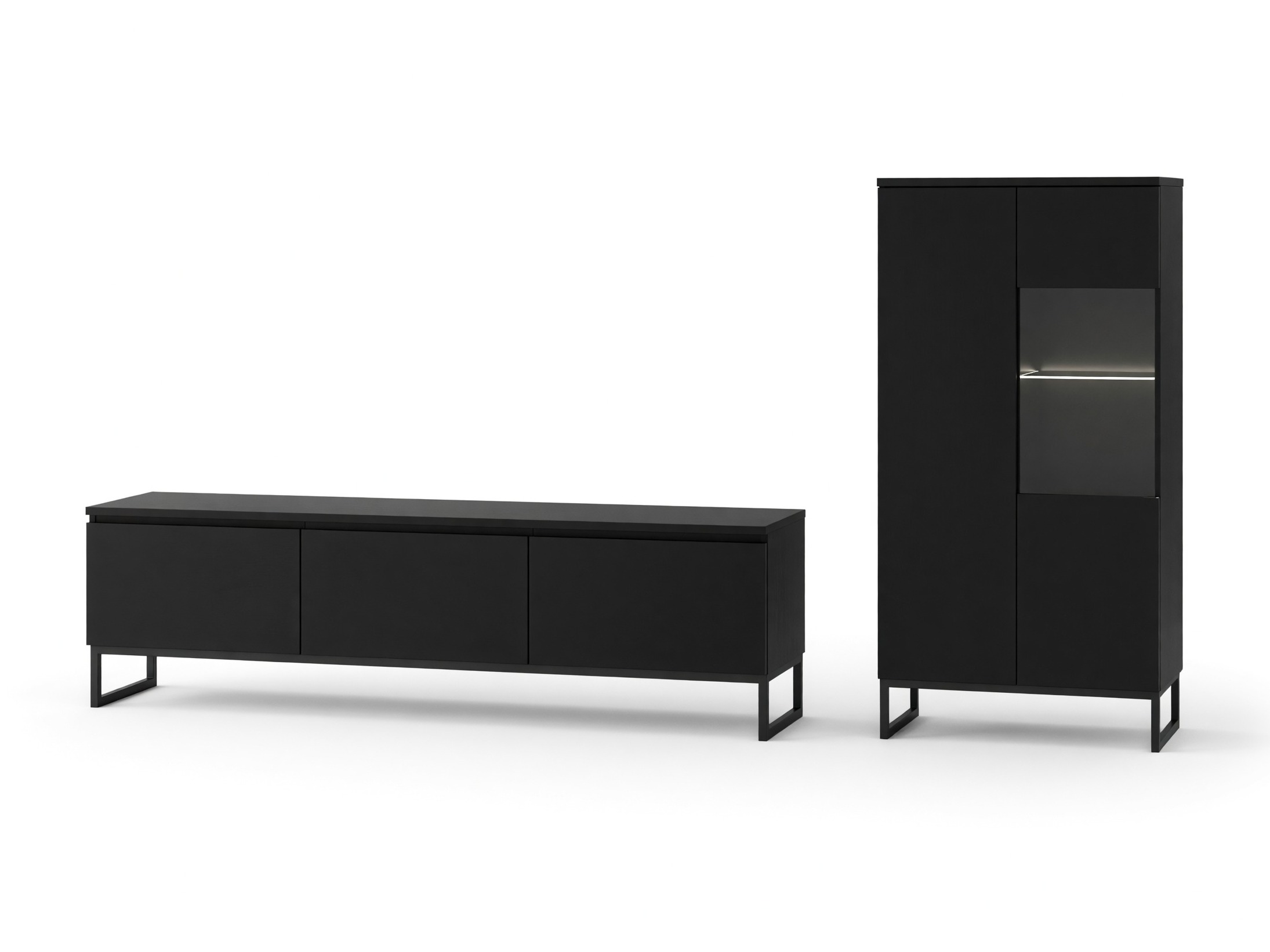 Set de living Velsora 106 (Negru)
