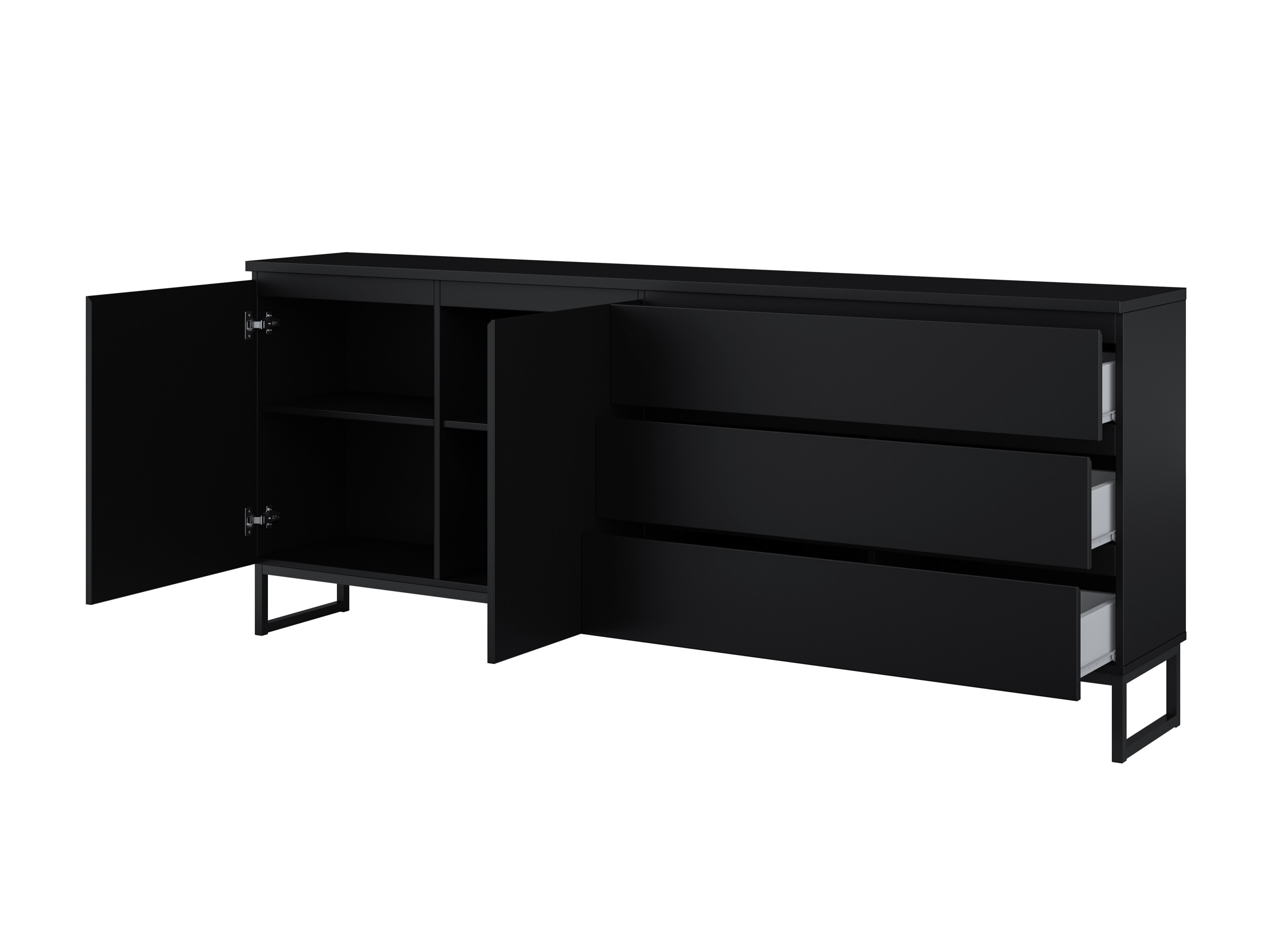 Set de living Velsora 107 (Negru)