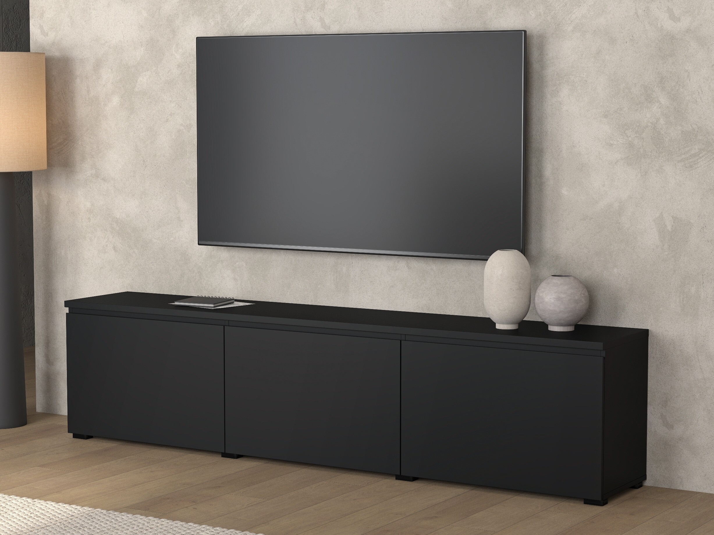 Comodă TV Baletu 115 (Negru)