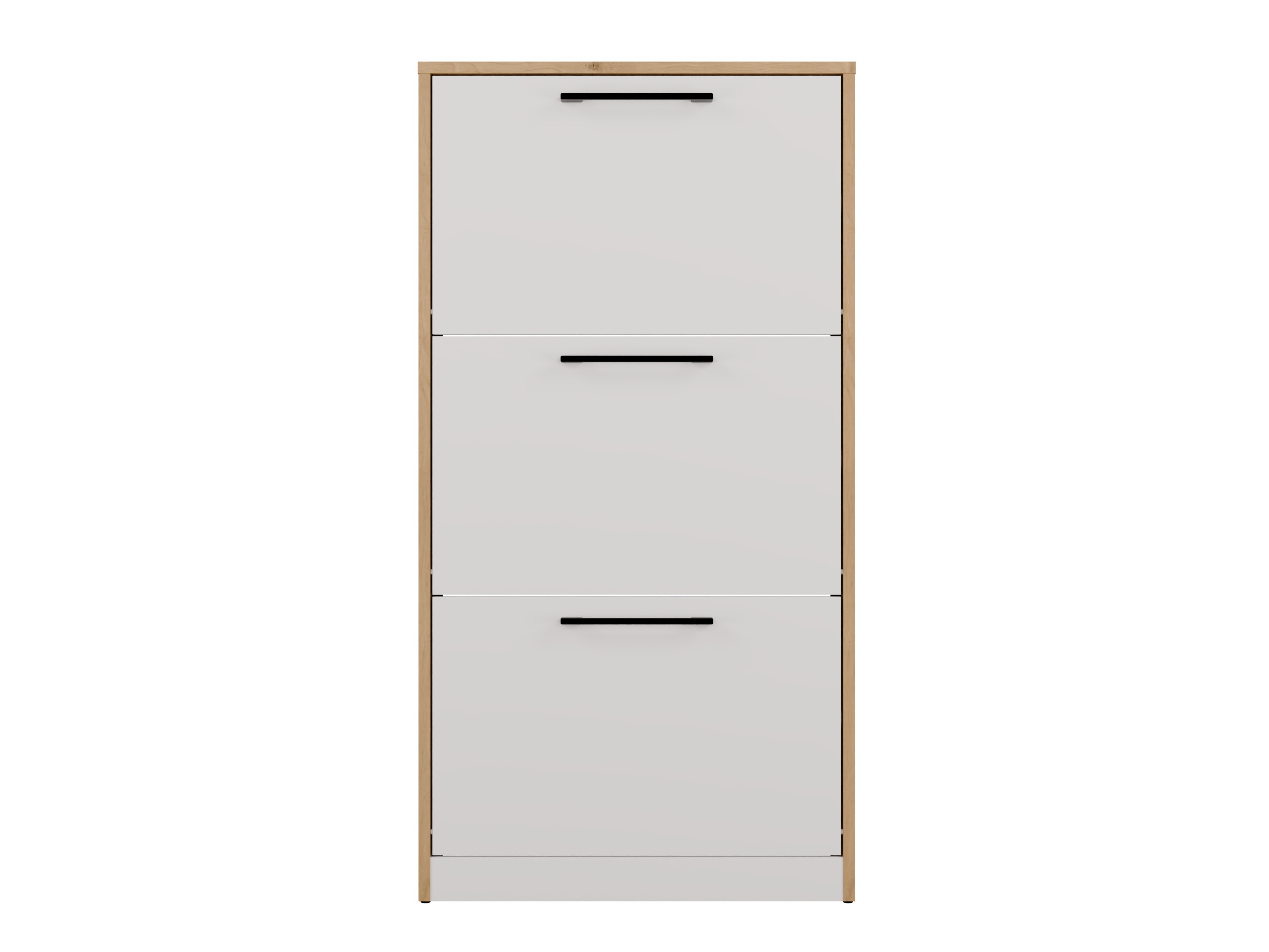 Dulap pantofi Mandeville 224 (Alb + Stejar artizan)