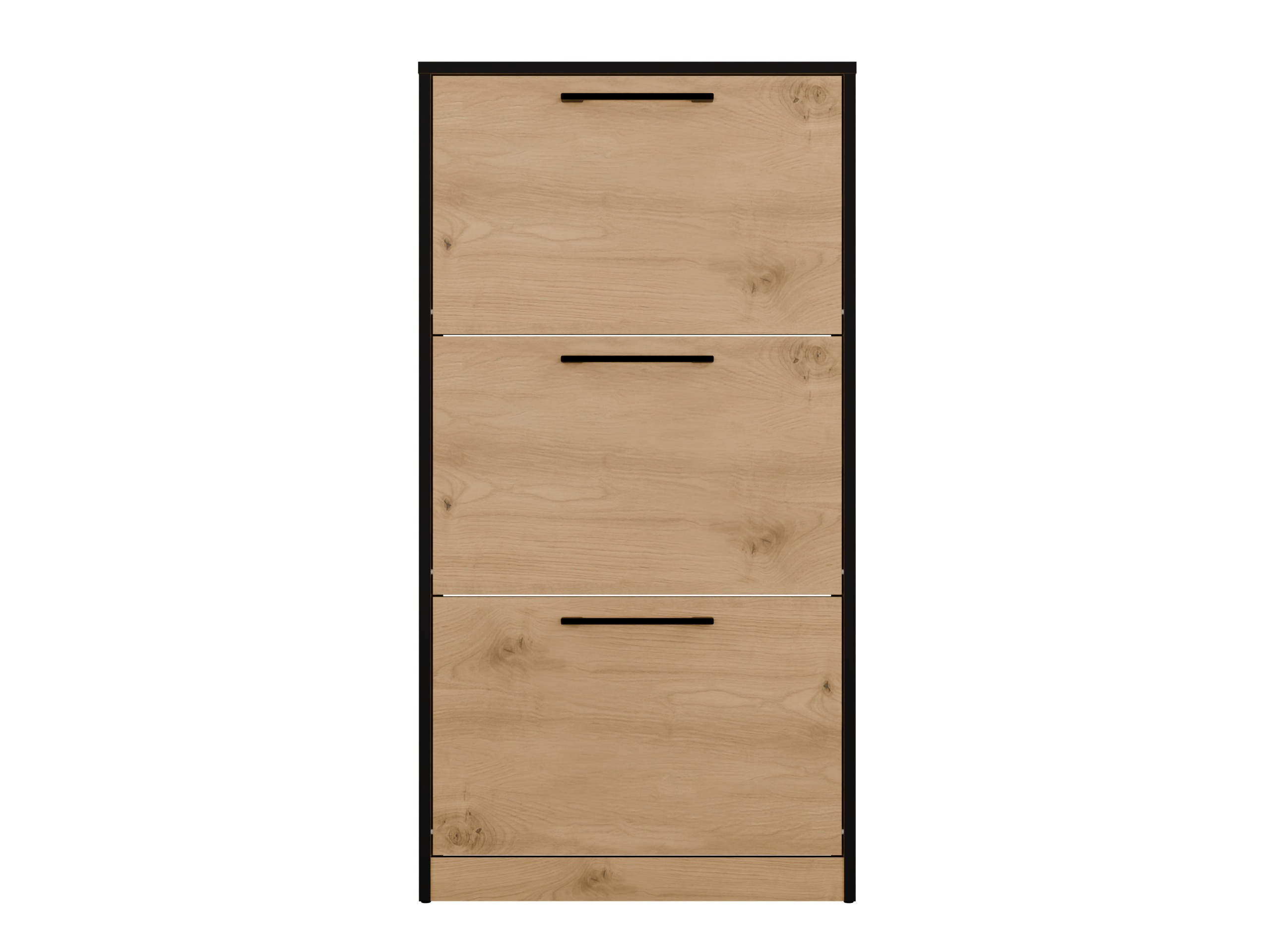 Dulap pantofi Mandeville 224 (Stejar artizan + Negru)