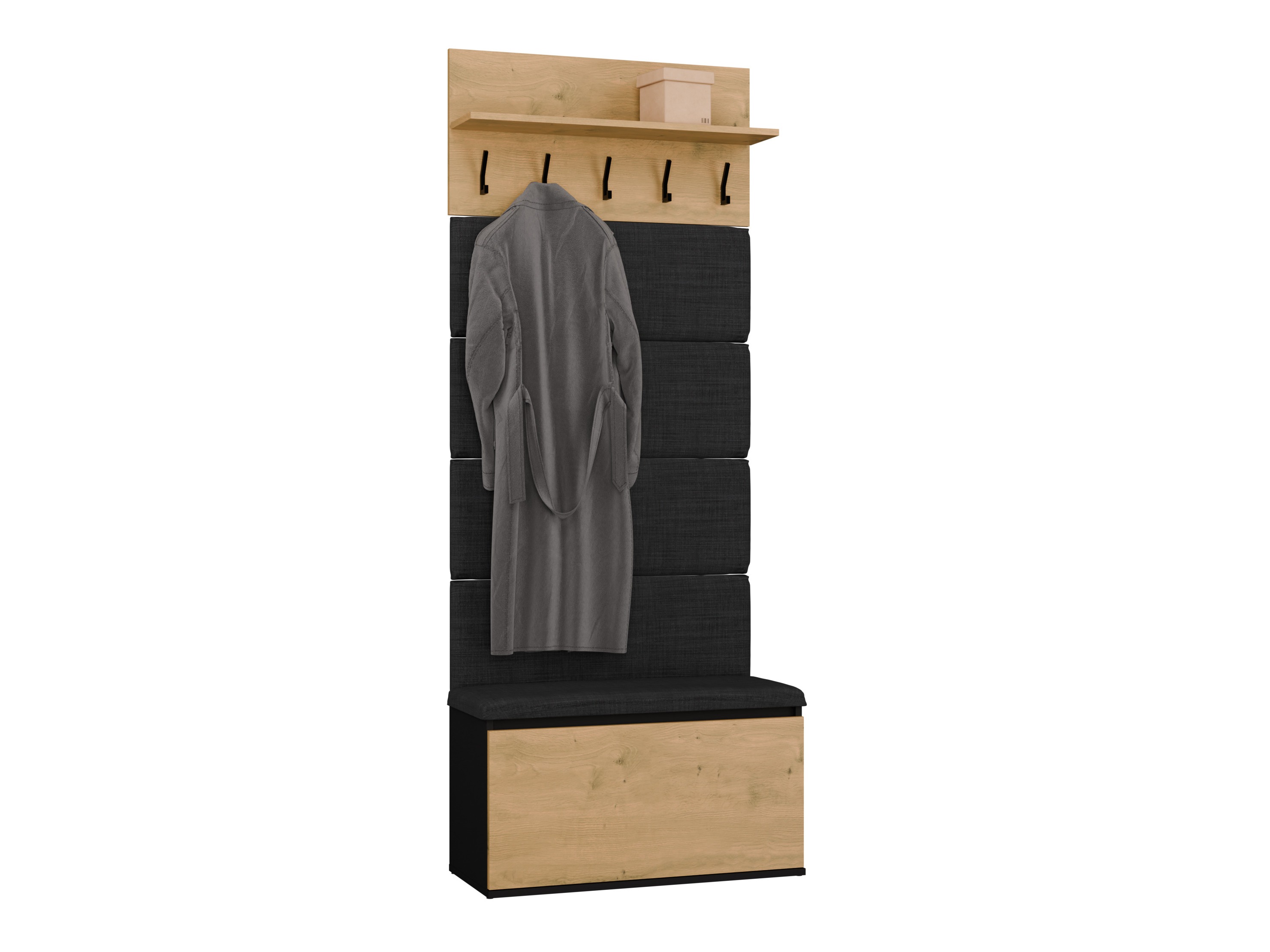 Set de hol Mandeville 404 (Stejar artizan + Negru)