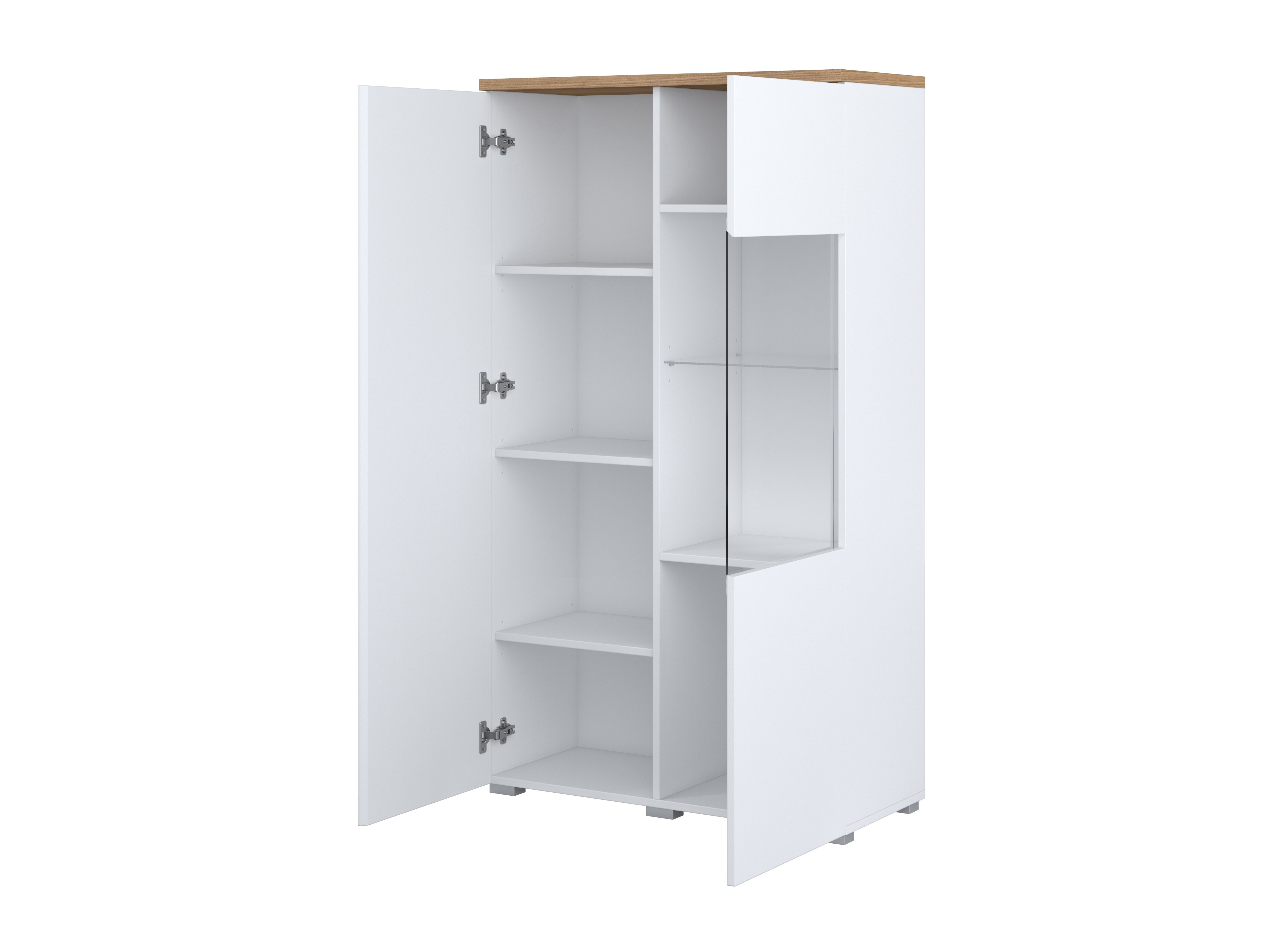 Set de living Baletu 114 (Alb + Stejar)