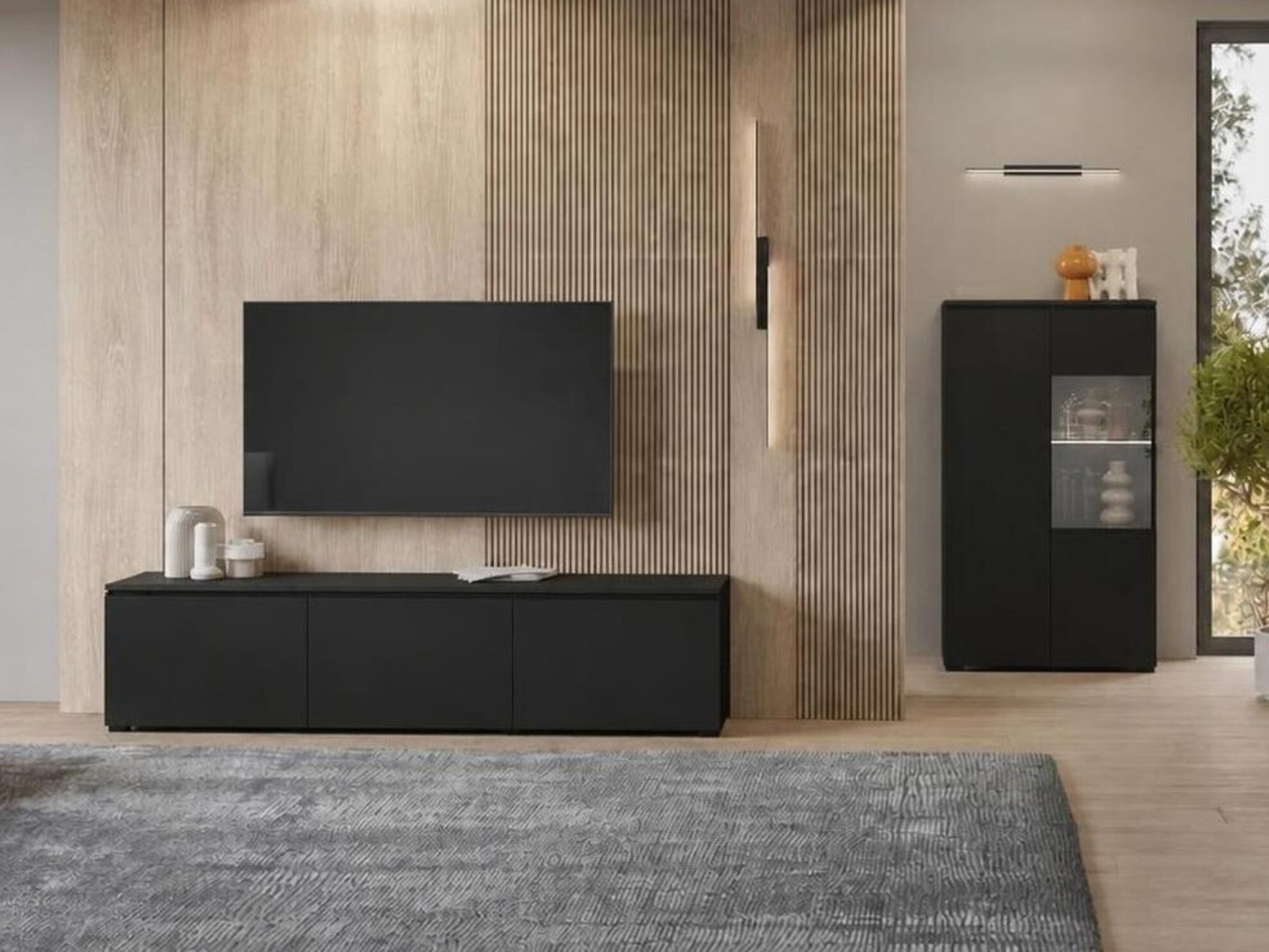 Set de living Baletu 114 (Negru)