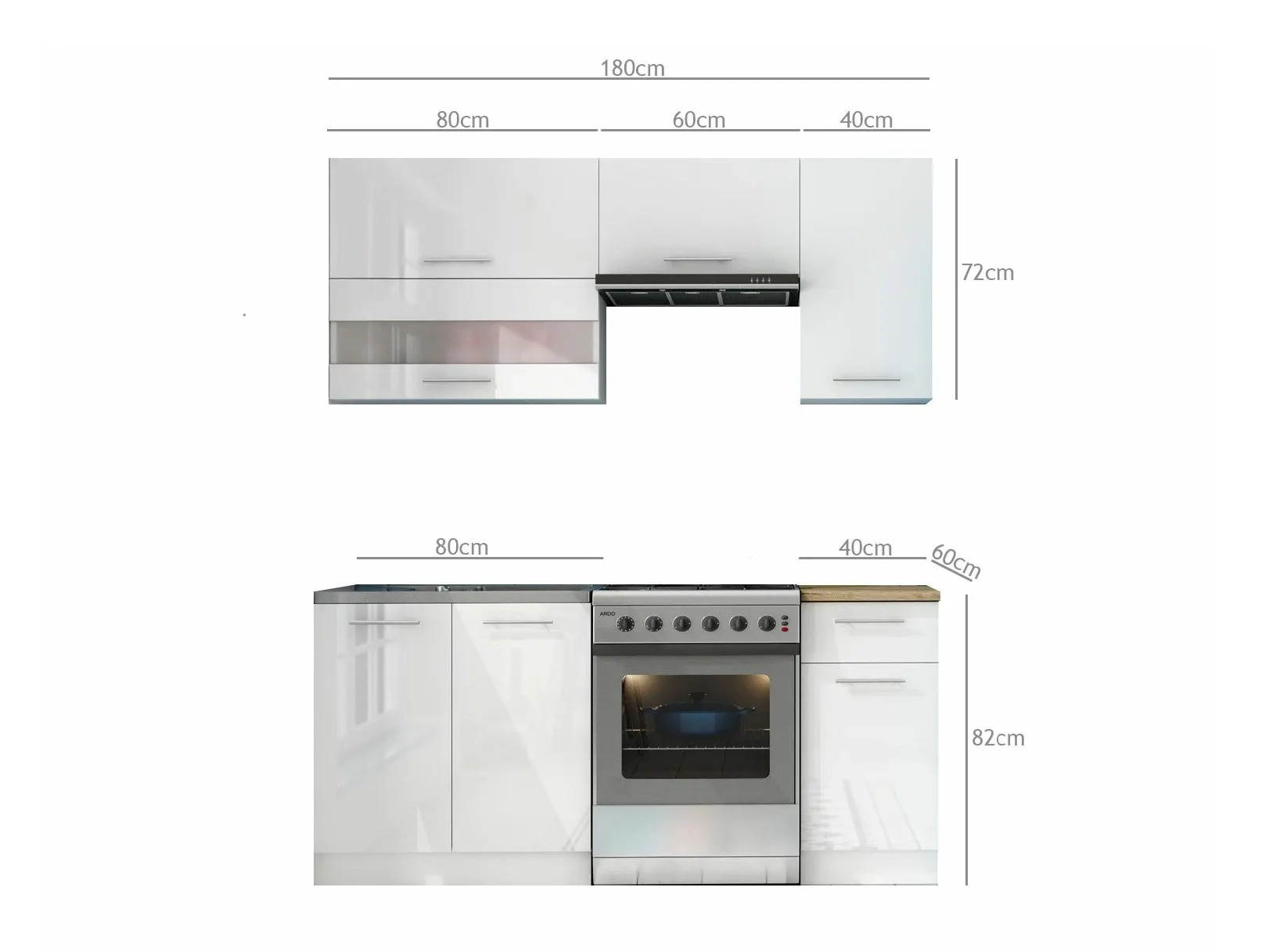 Set de bucătărie modular Tiffa Mix 100