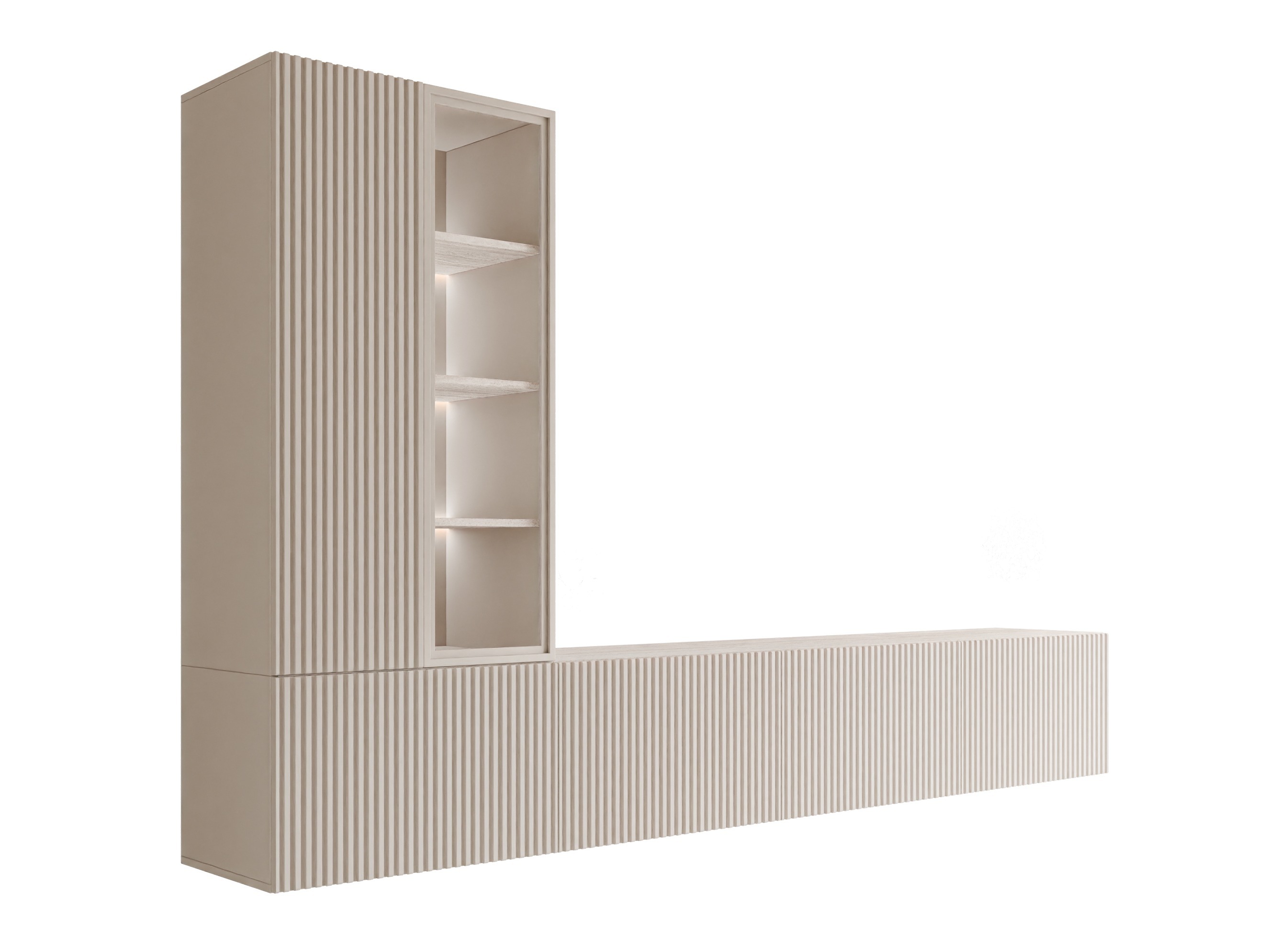 Set de living Comfivo 599 (Cașmir + Deschis Travertine)