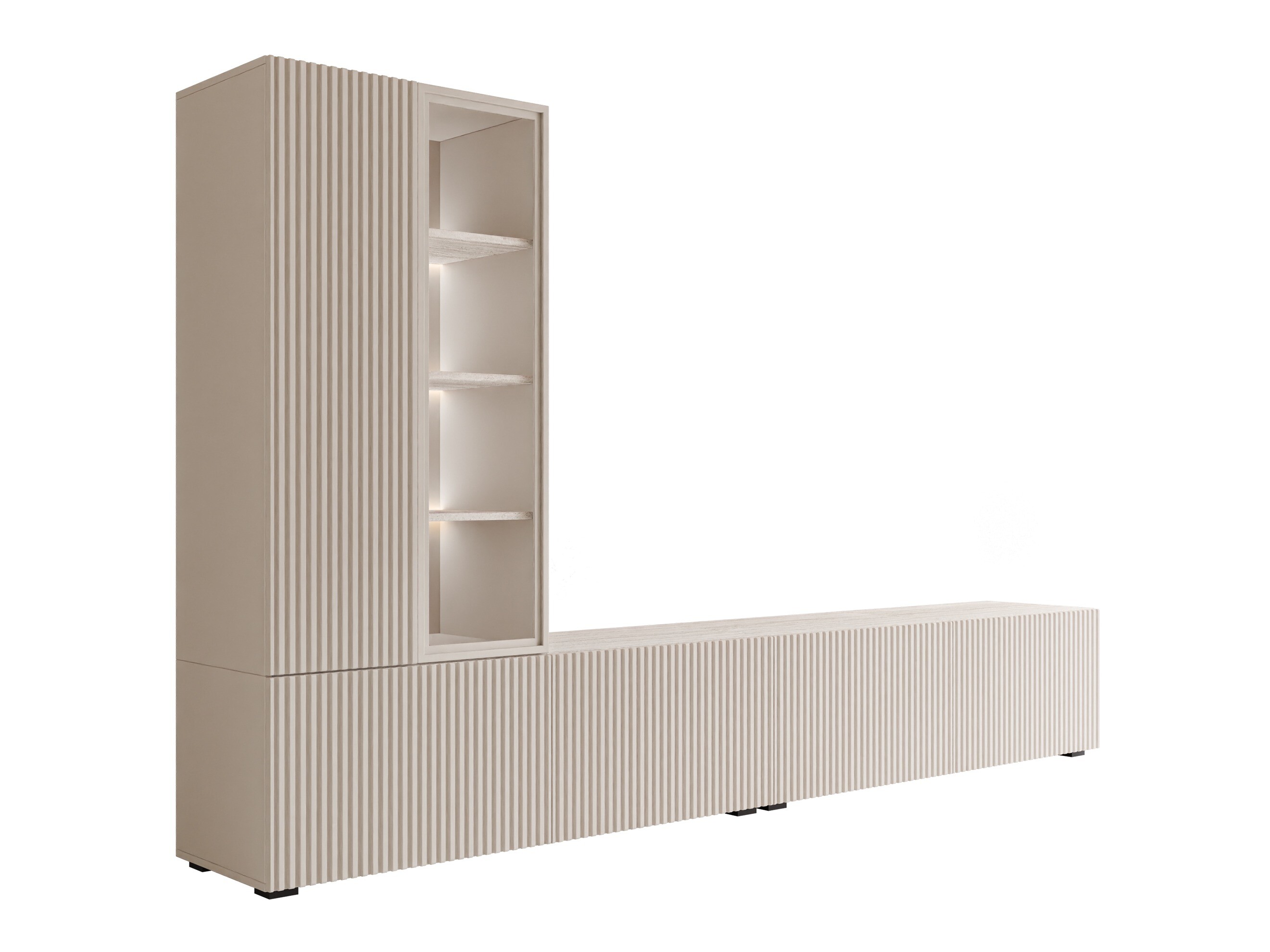 Set de living Comfivo 599 (Cașmir + Deschis Travertine)