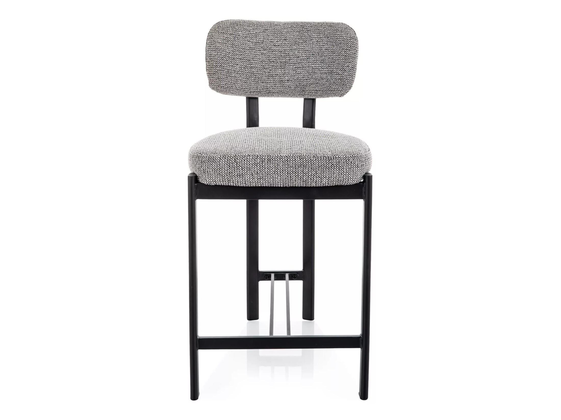 Scaun de bar Detroit 956 (Gri deschis + Negru mat)