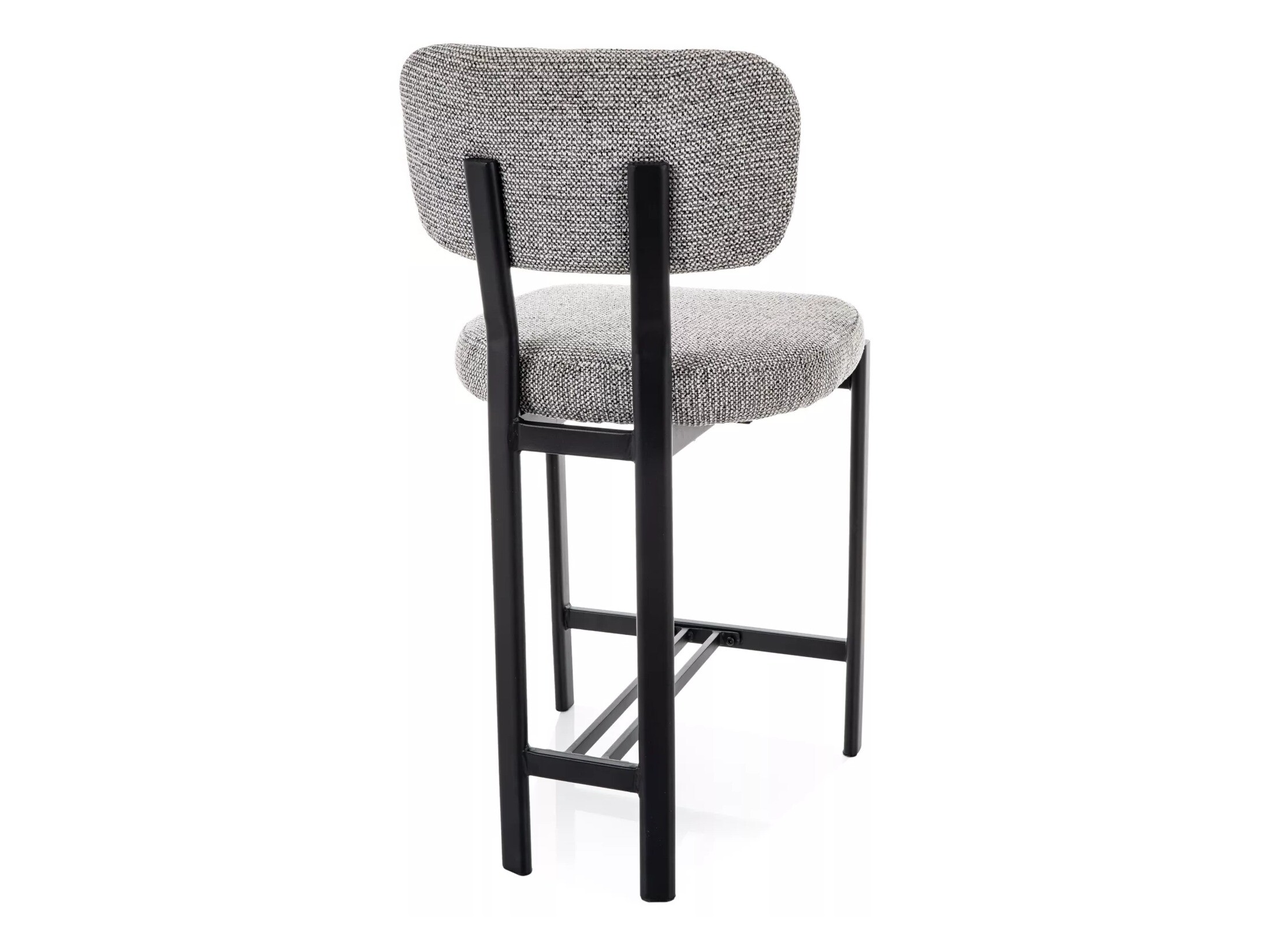 Scaun de bar Detroit 956 (Gri deschis + Negru mat)