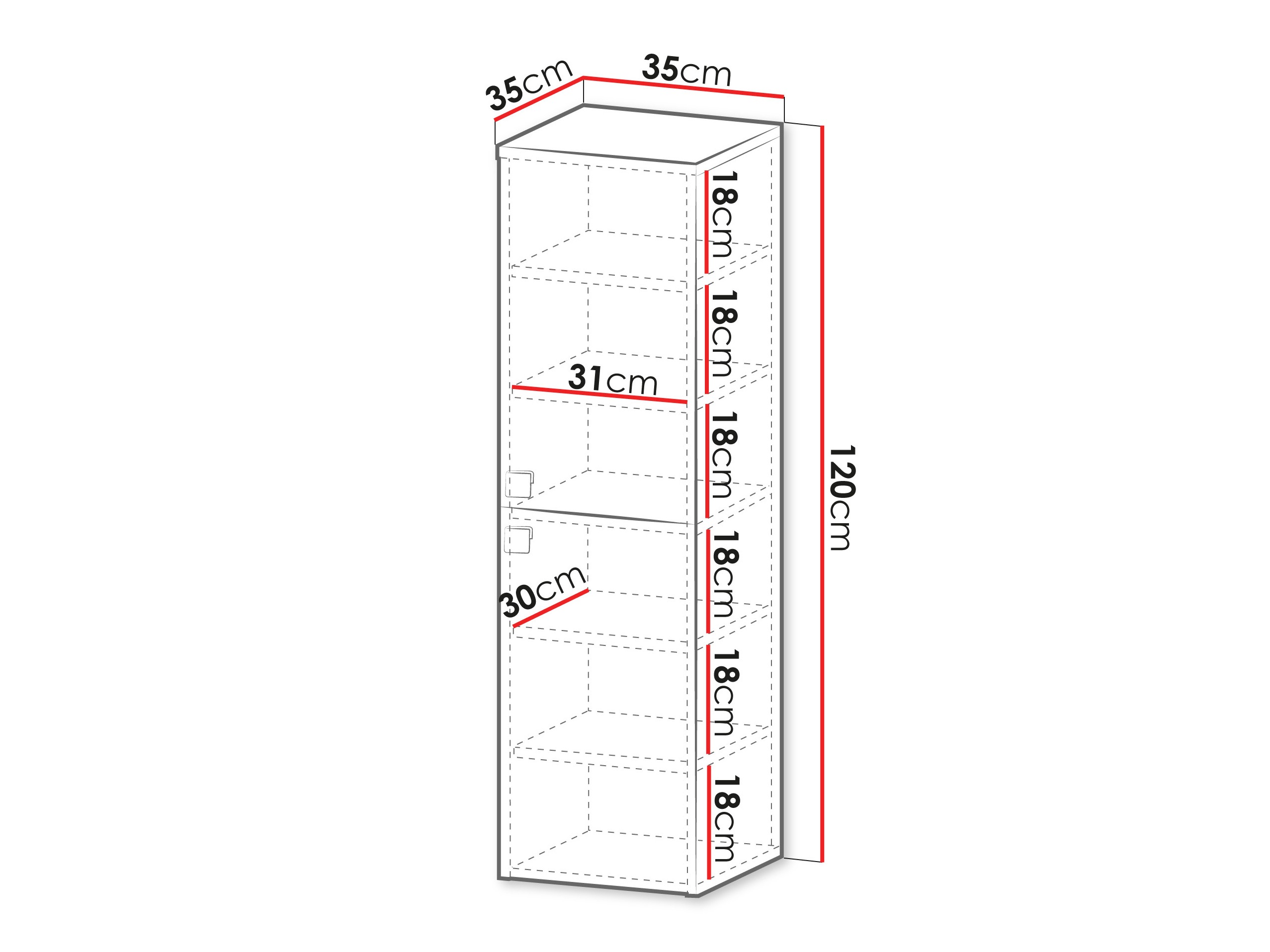 Cabinet de baie suspendat Panium (Maro deschis)