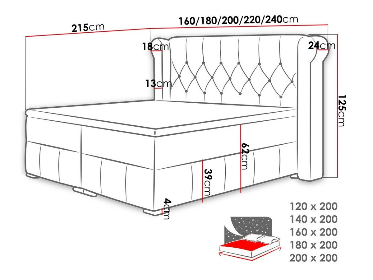 Pat boxspring SR12065