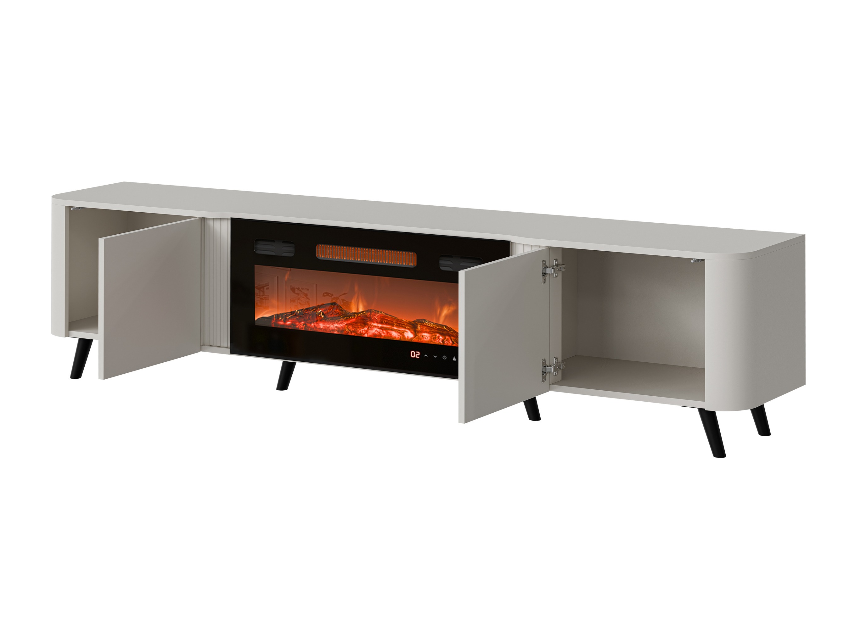 Set de living Modus (Negru + Nuc)