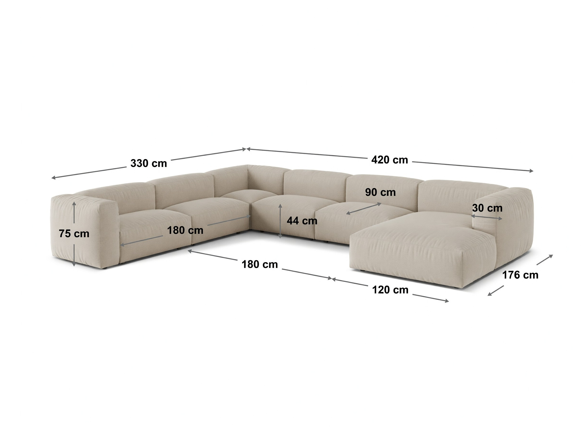 Colțar modular Sorcoro 133 (Tilia 37)