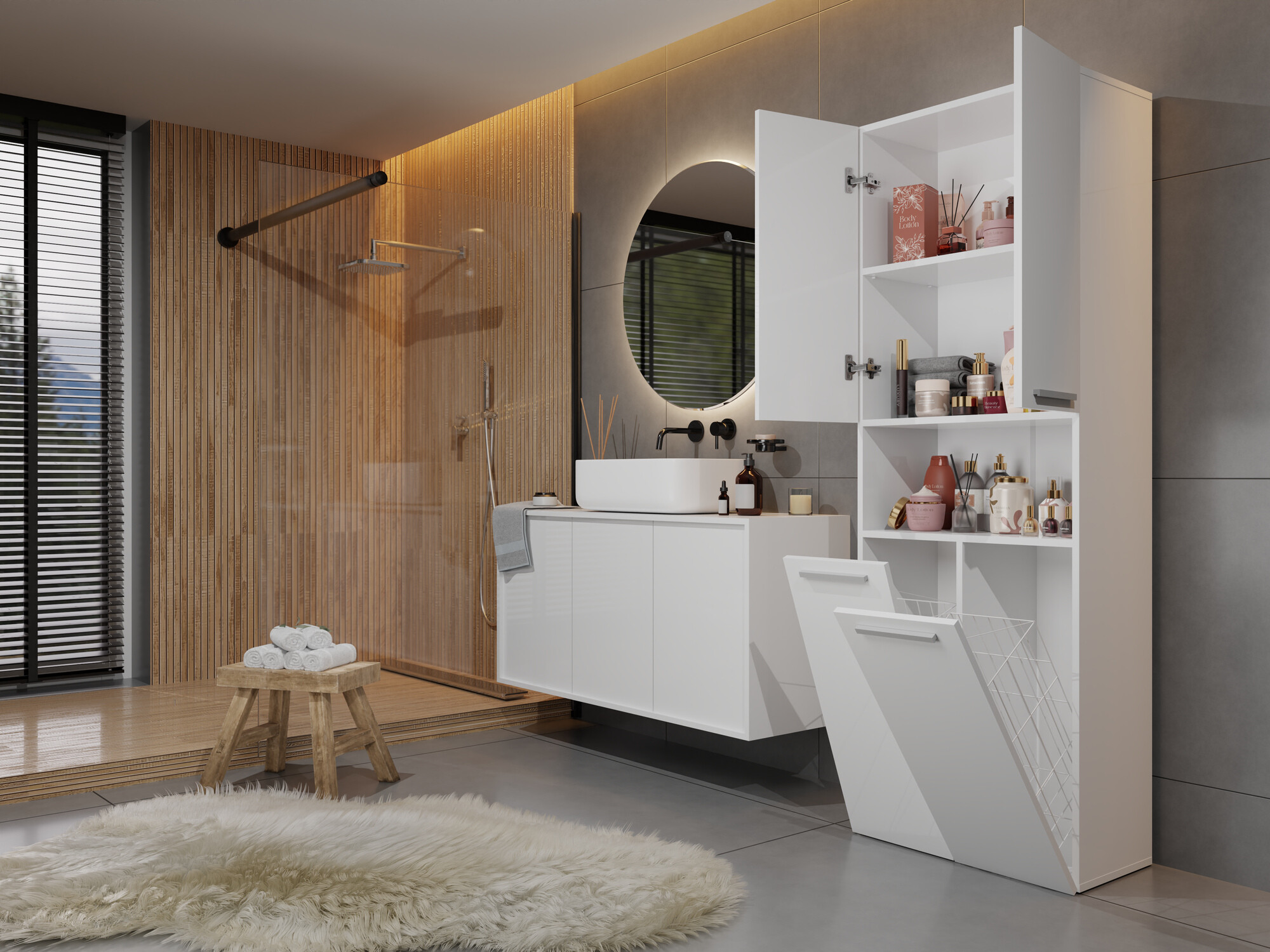 Cabinet de baie neancorat SR12082