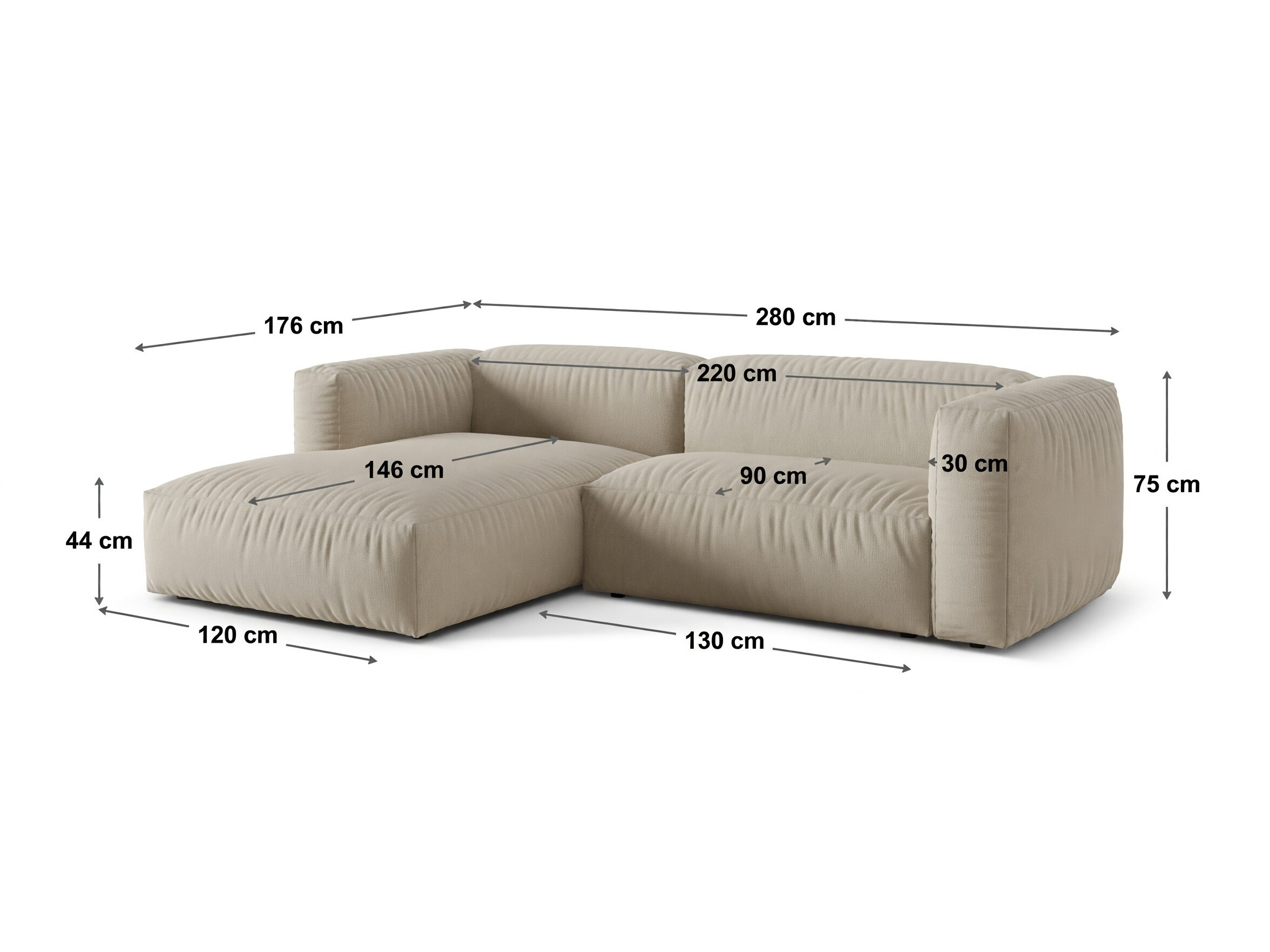 Colțar modular Sorcoro 123 (Tilia 37)
