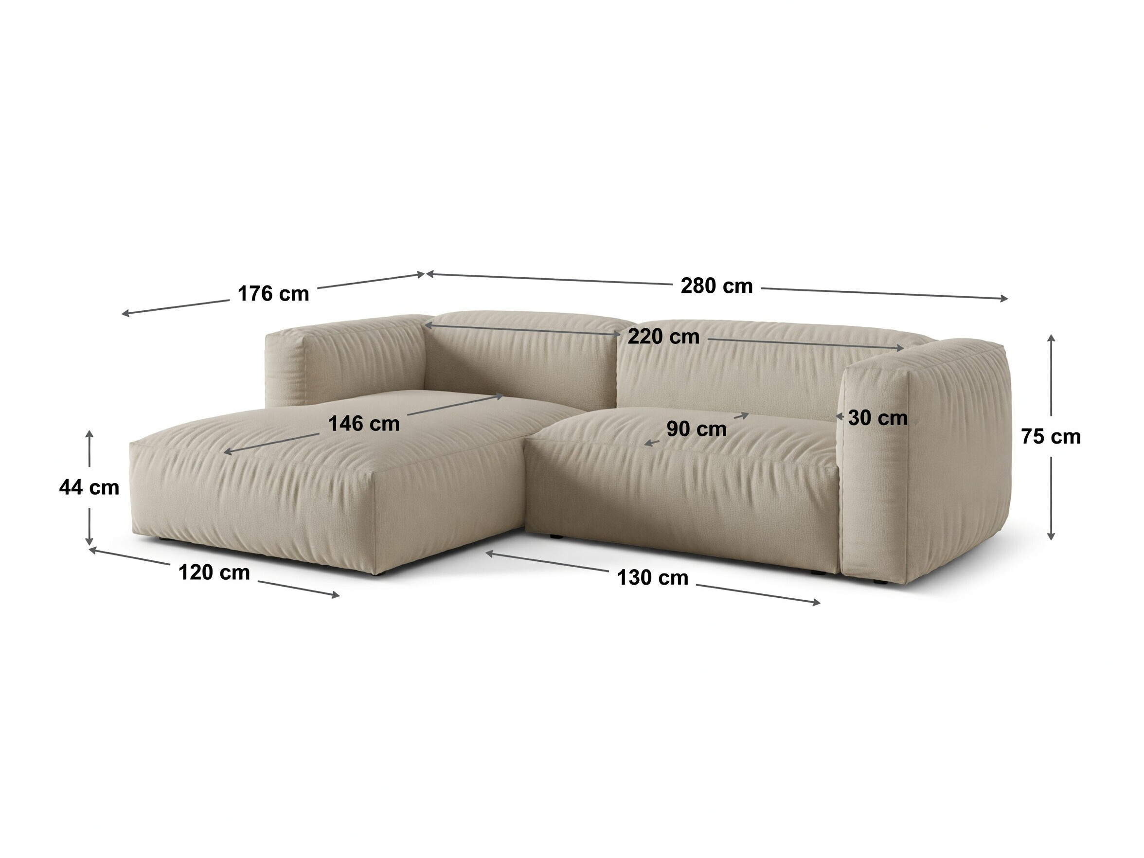 Colțar modular Sorcoro 123 (Tilia 86)